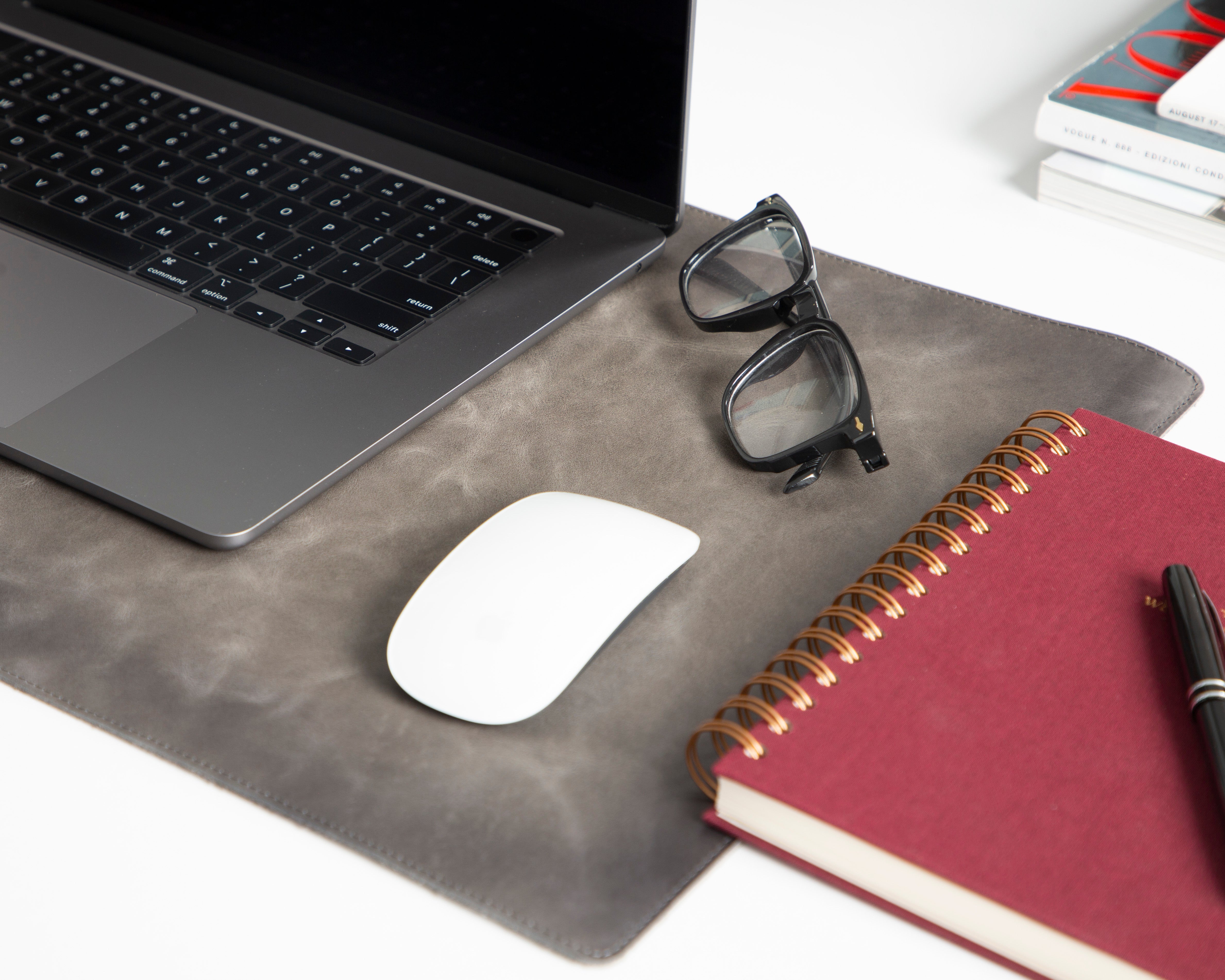 Natural Genuine Leather Desk Mat, Small