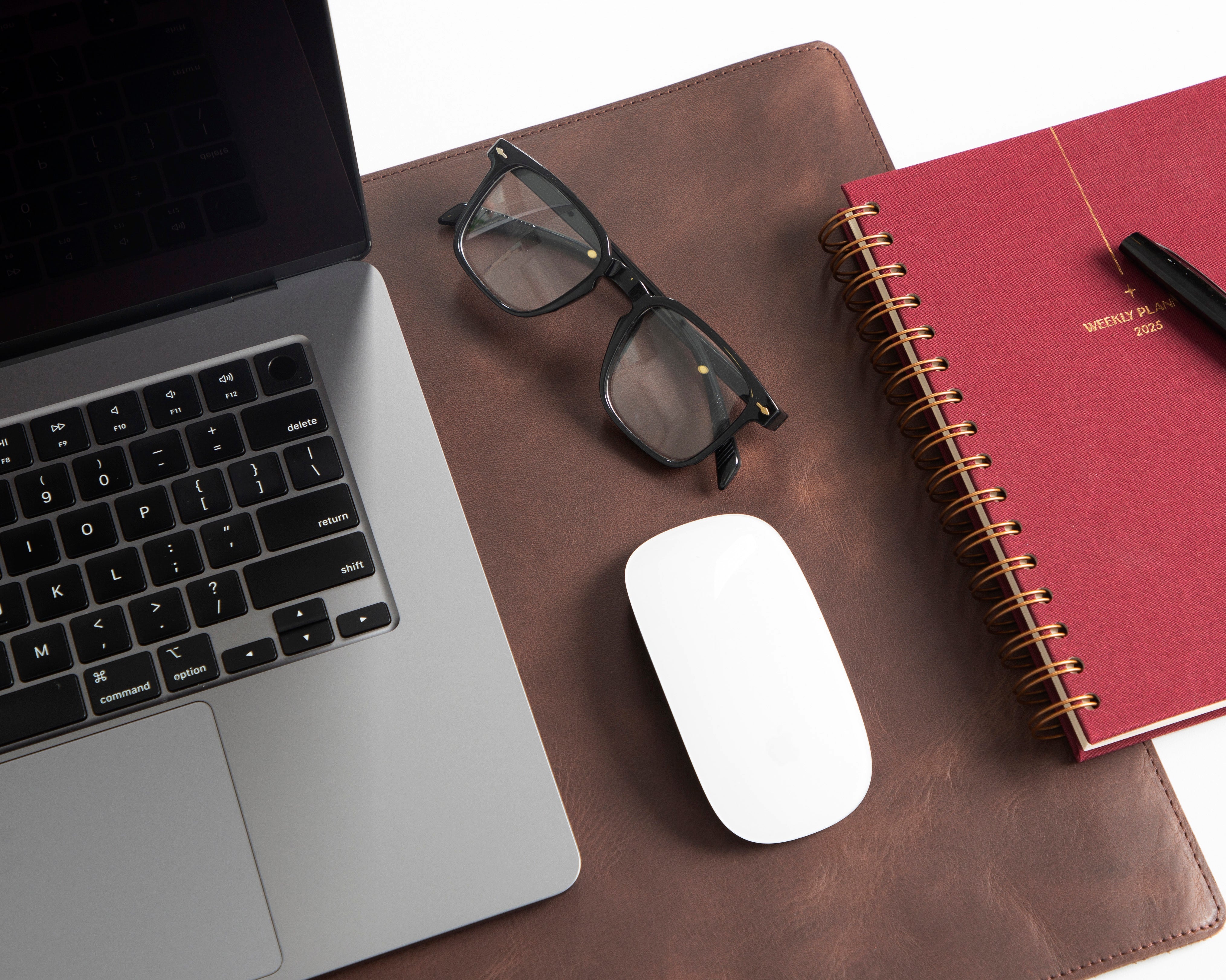 Natural Genuine Leather Desk Mat, Small