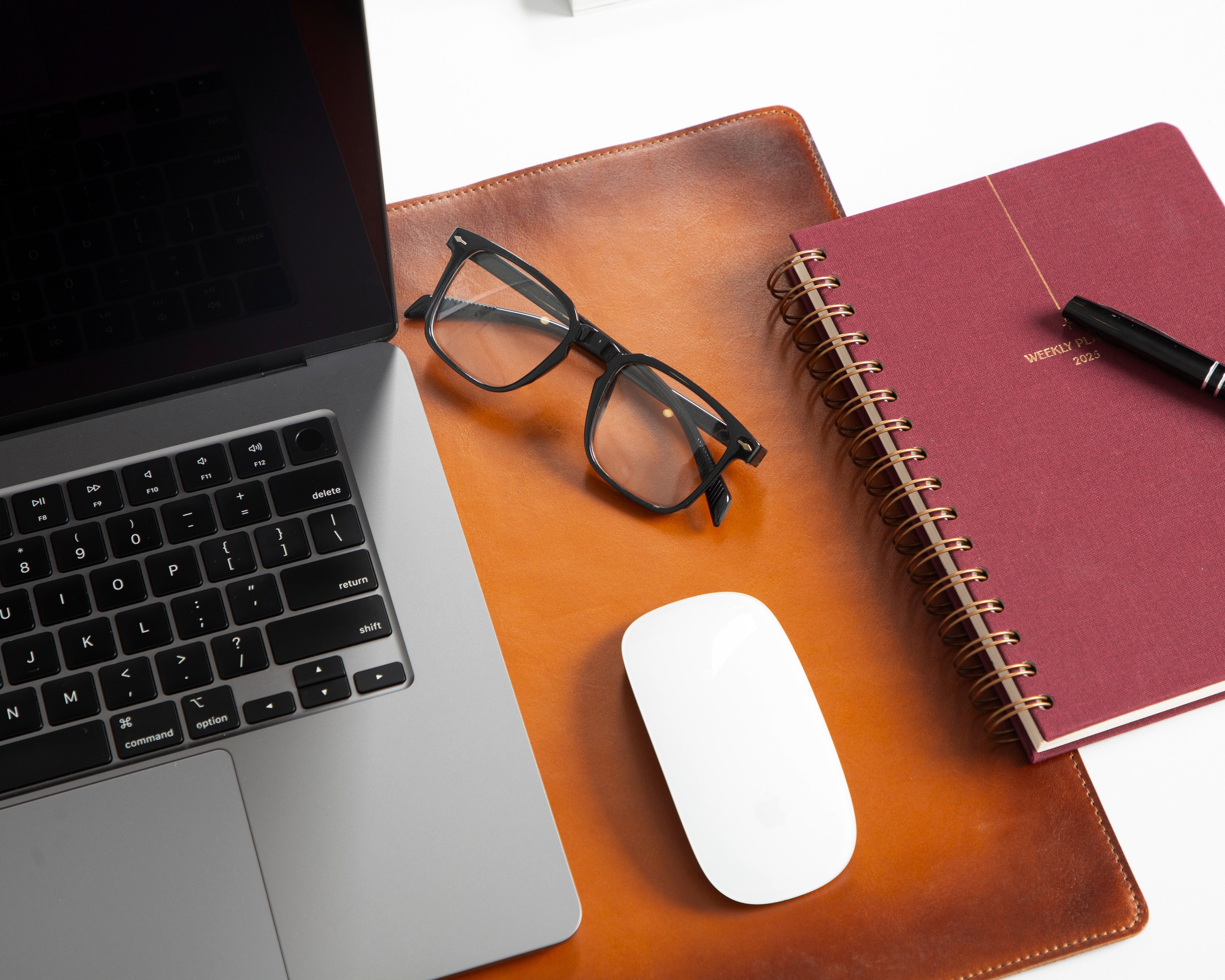 Natural Genuine Leather Desk Mat, Small