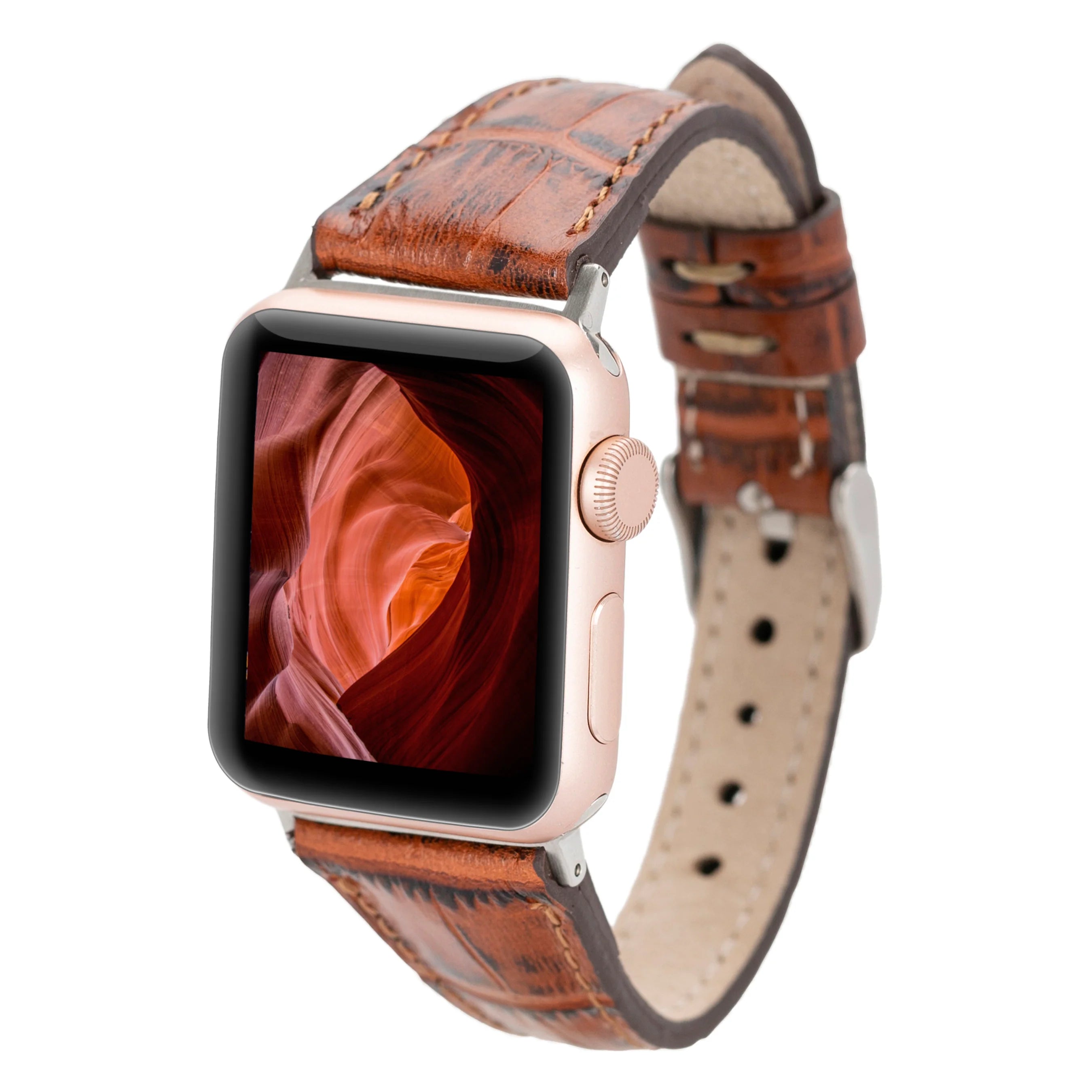 Slim Genuine Leather Apple Watch Band