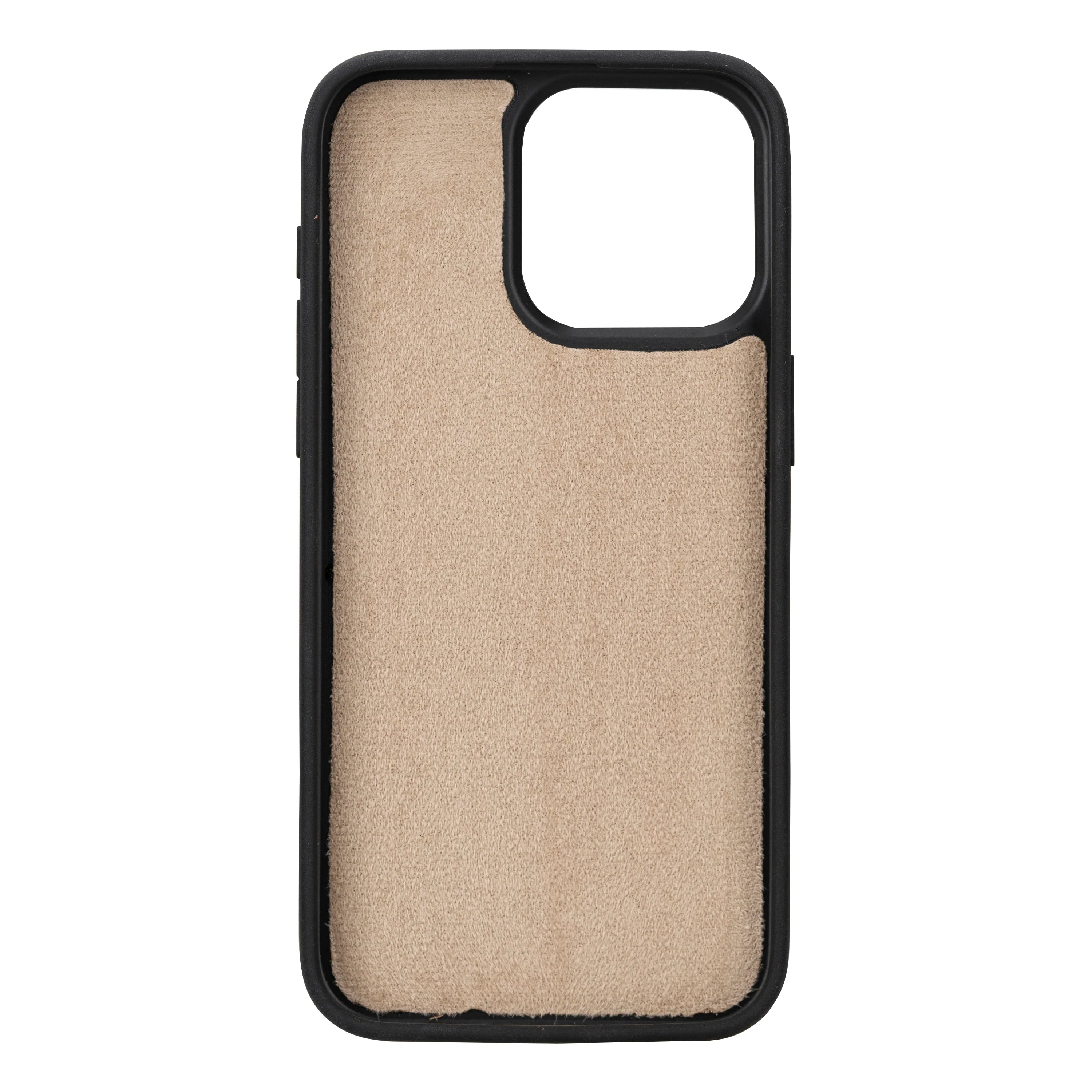 Esnek Kapak Hakiki Deri iPhone 15 Pro Max Kılıfı