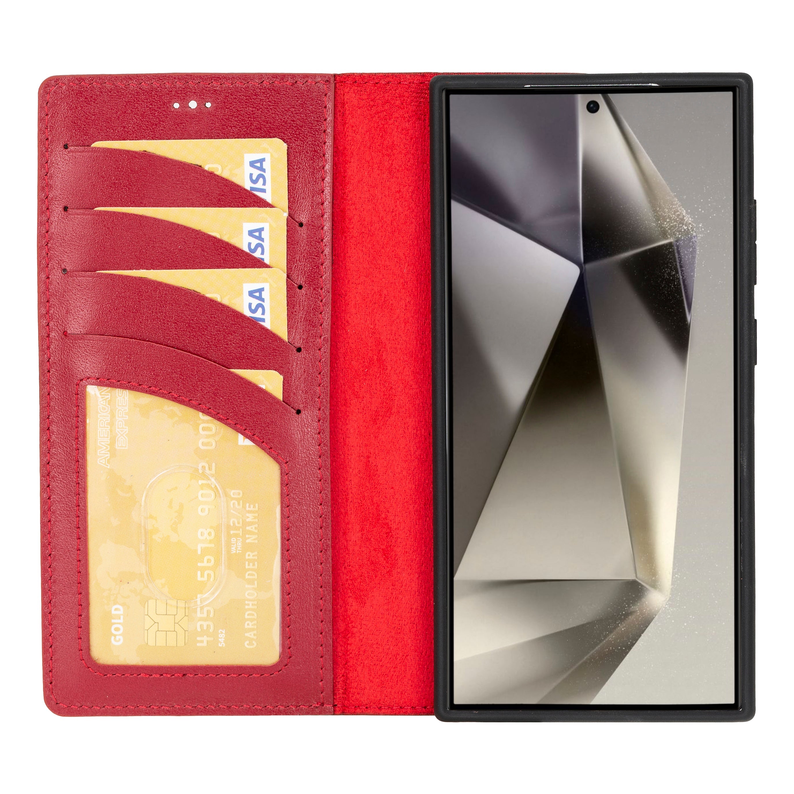 Magic Samsung Galaxy S24 Ultra Detachable Leather Wallet Case