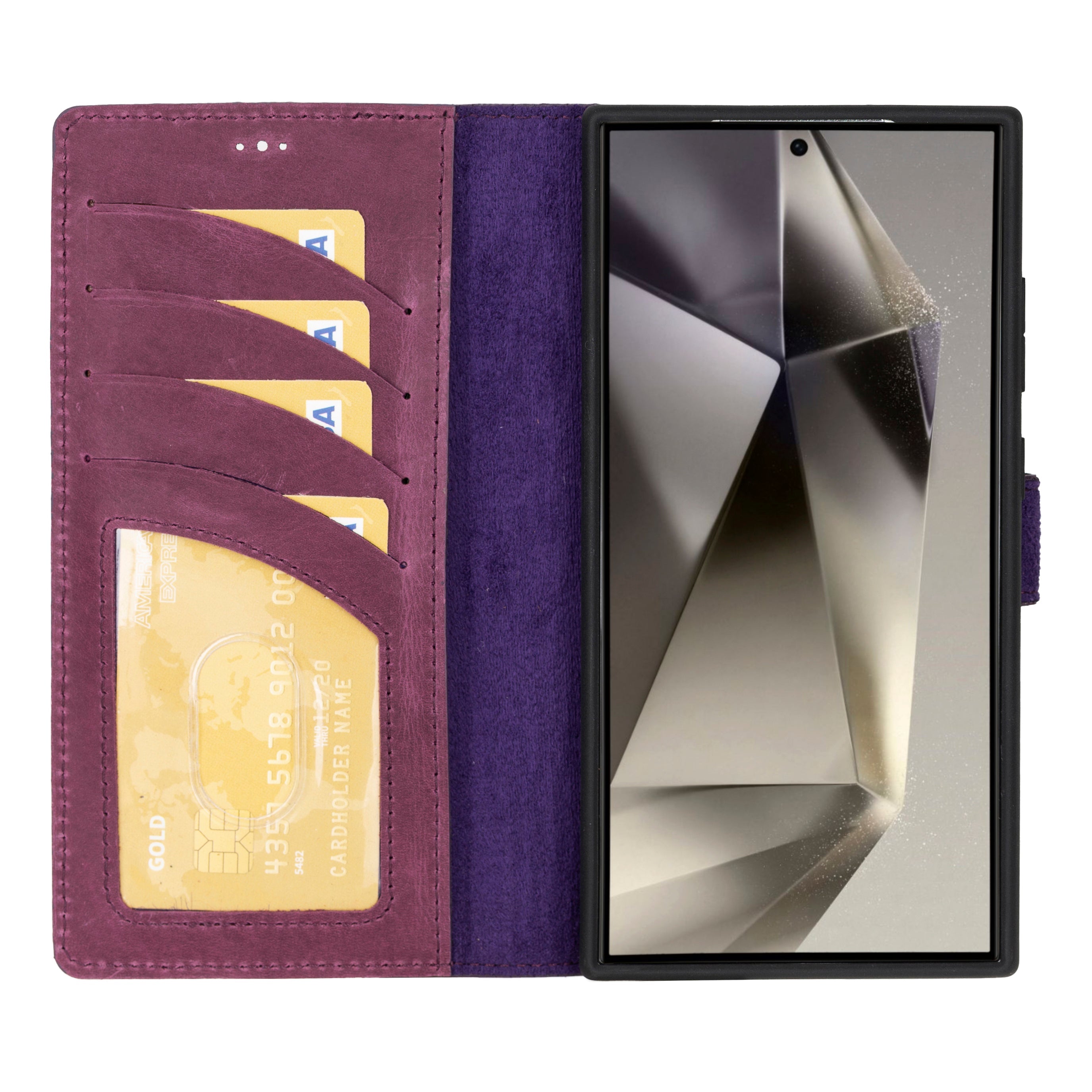 Magic Samsung Galaxy S24 Ultra Detachable Leather Wallet Case
