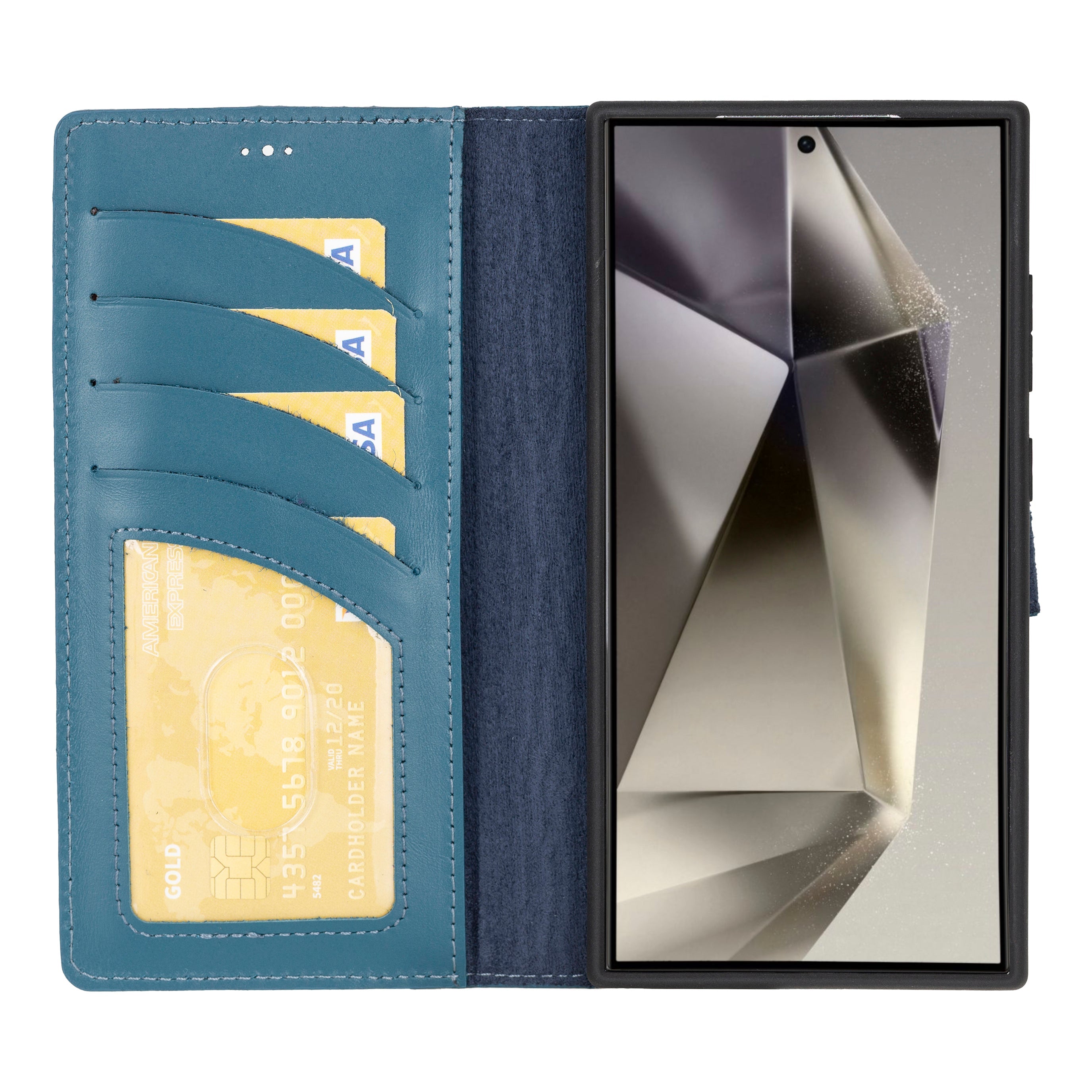 Magic Samsung Galaxy S24 Ultra Detachable Leather Wallet Case