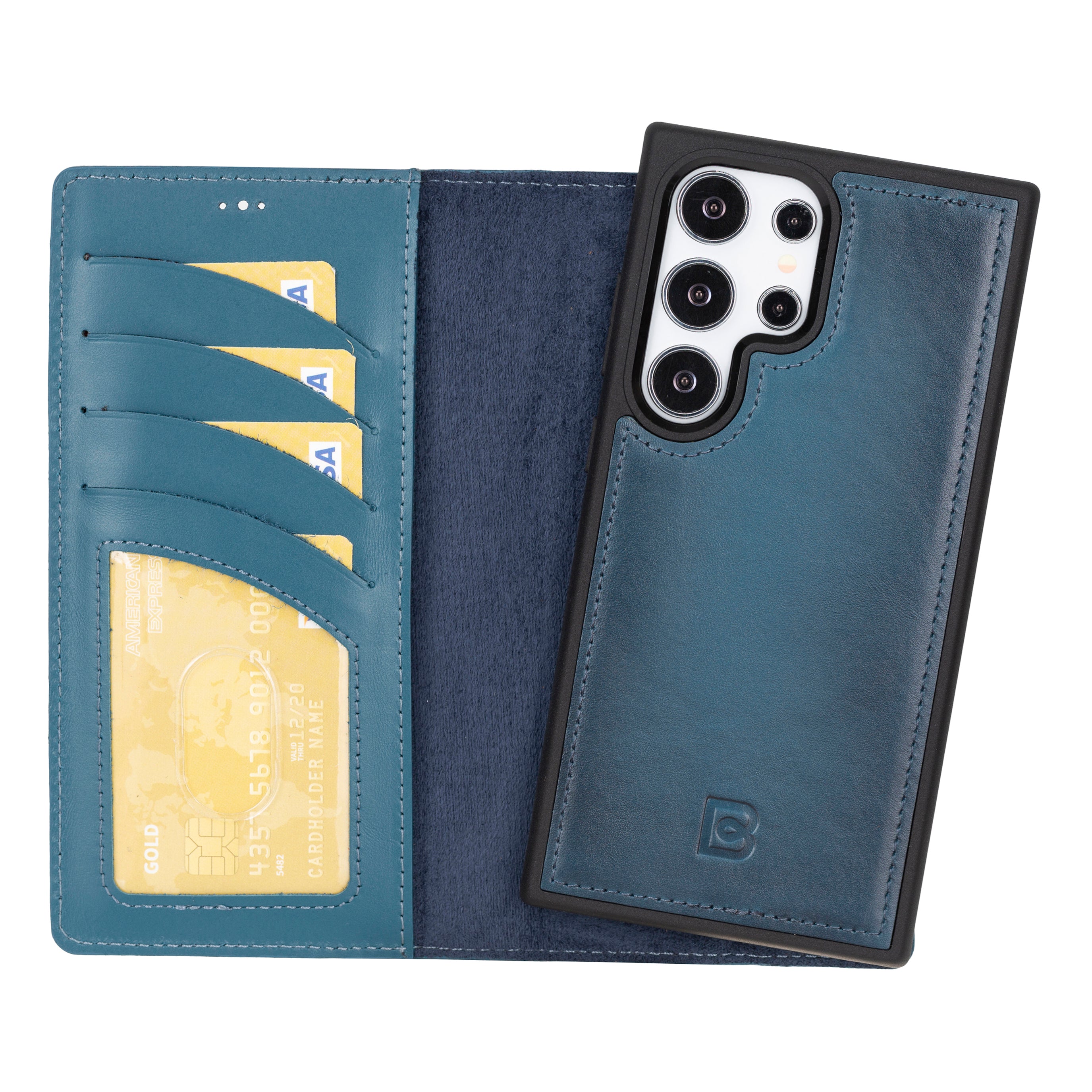 Magic Samsung Galaxy S24 Ultra Detachable Leather Wallet Case