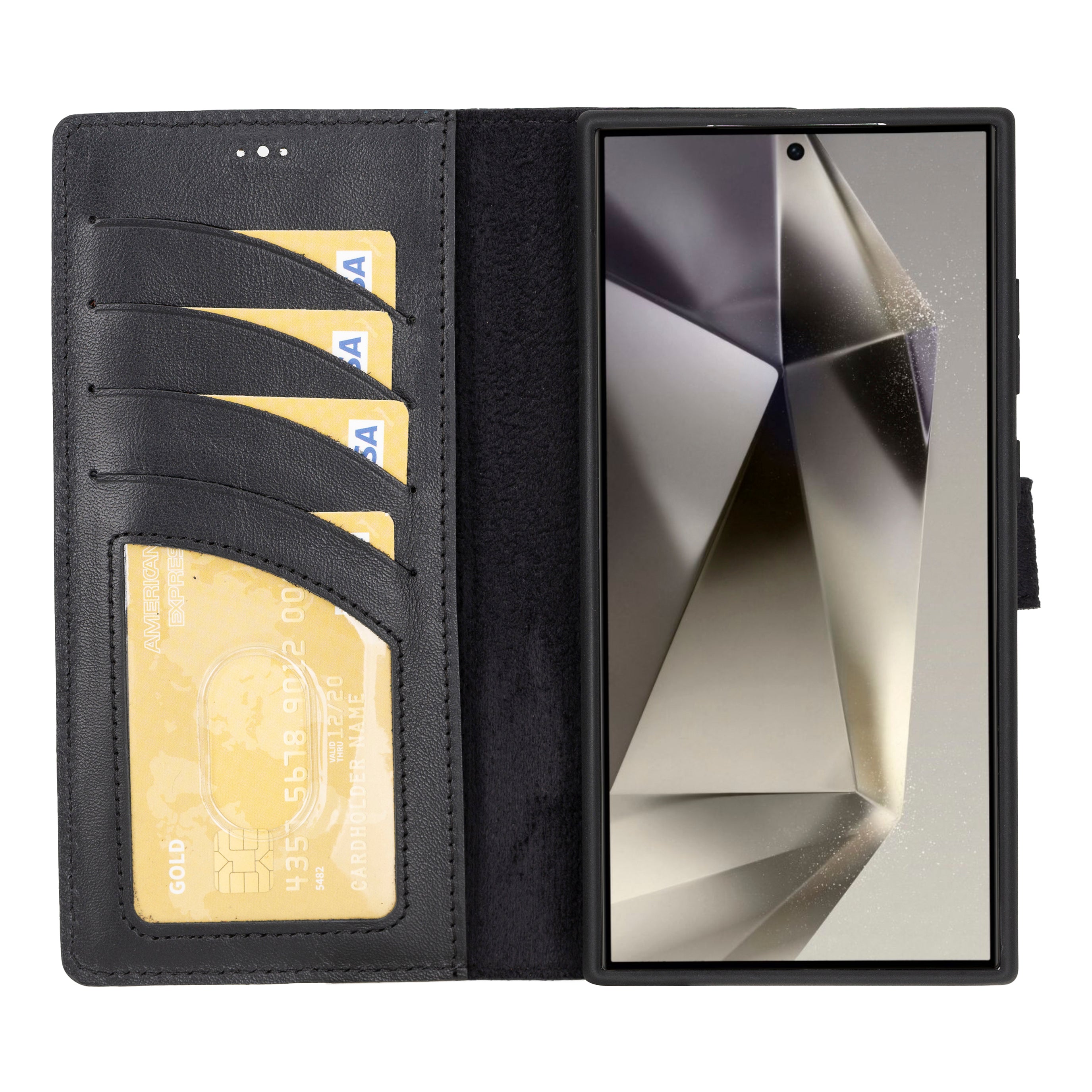 Magic Samsung Galaxy S24 Ultra Detachable Leather Wallet Case