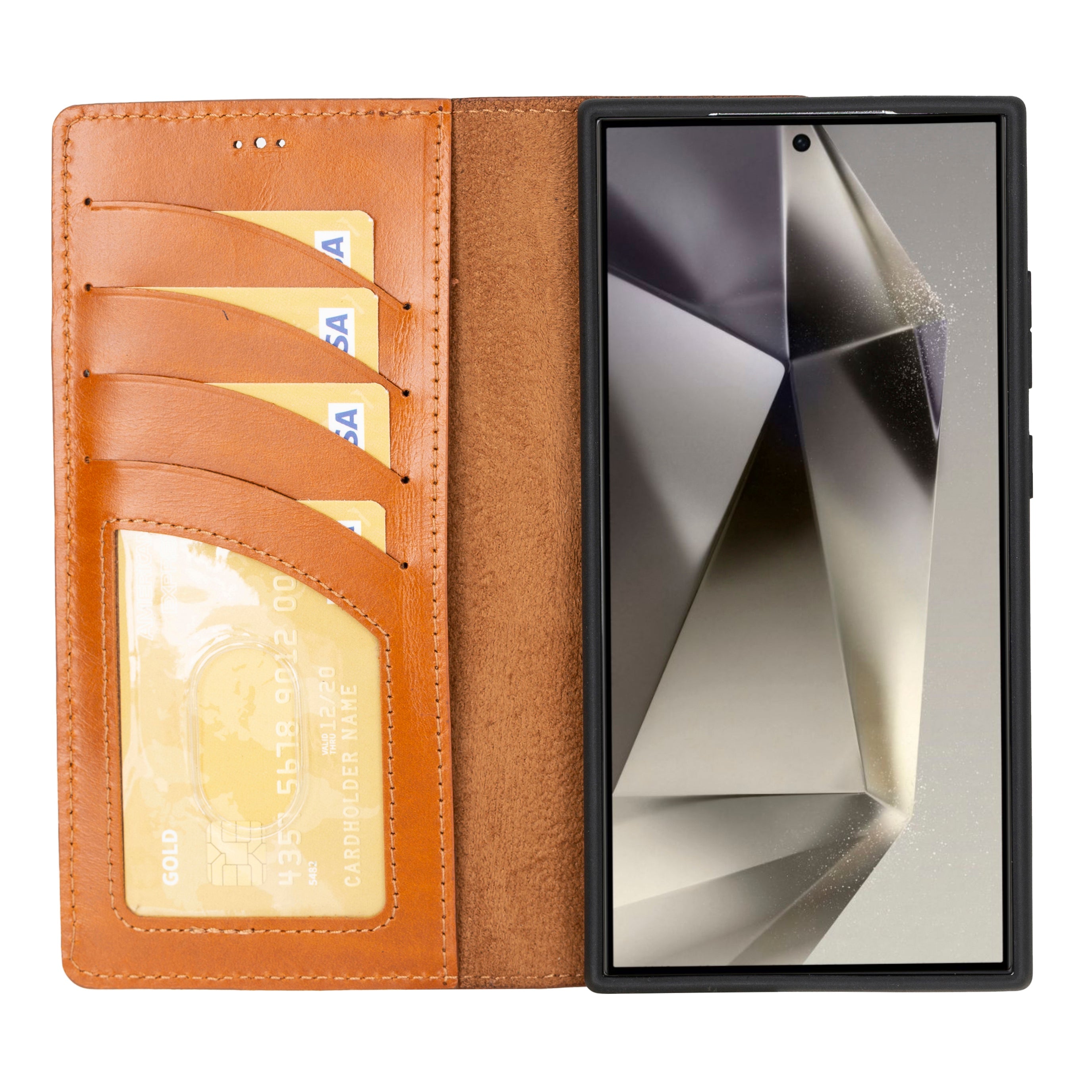 Magic Samsung Galaxy S24 Ultra Detachable Leather Wallet Case