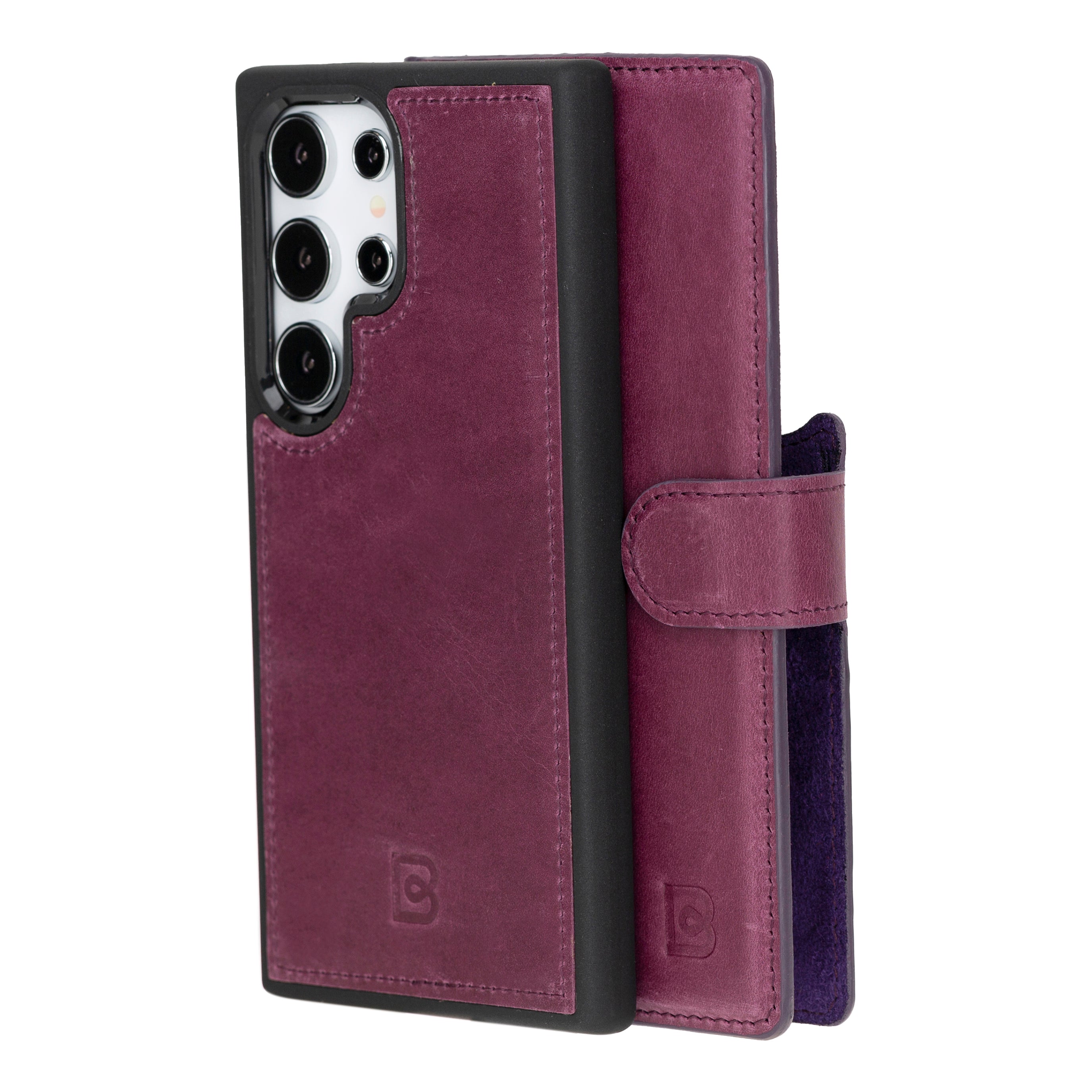 Magic Samsung Galaxy S24 Ultra Detachable Leather Wallet Case
