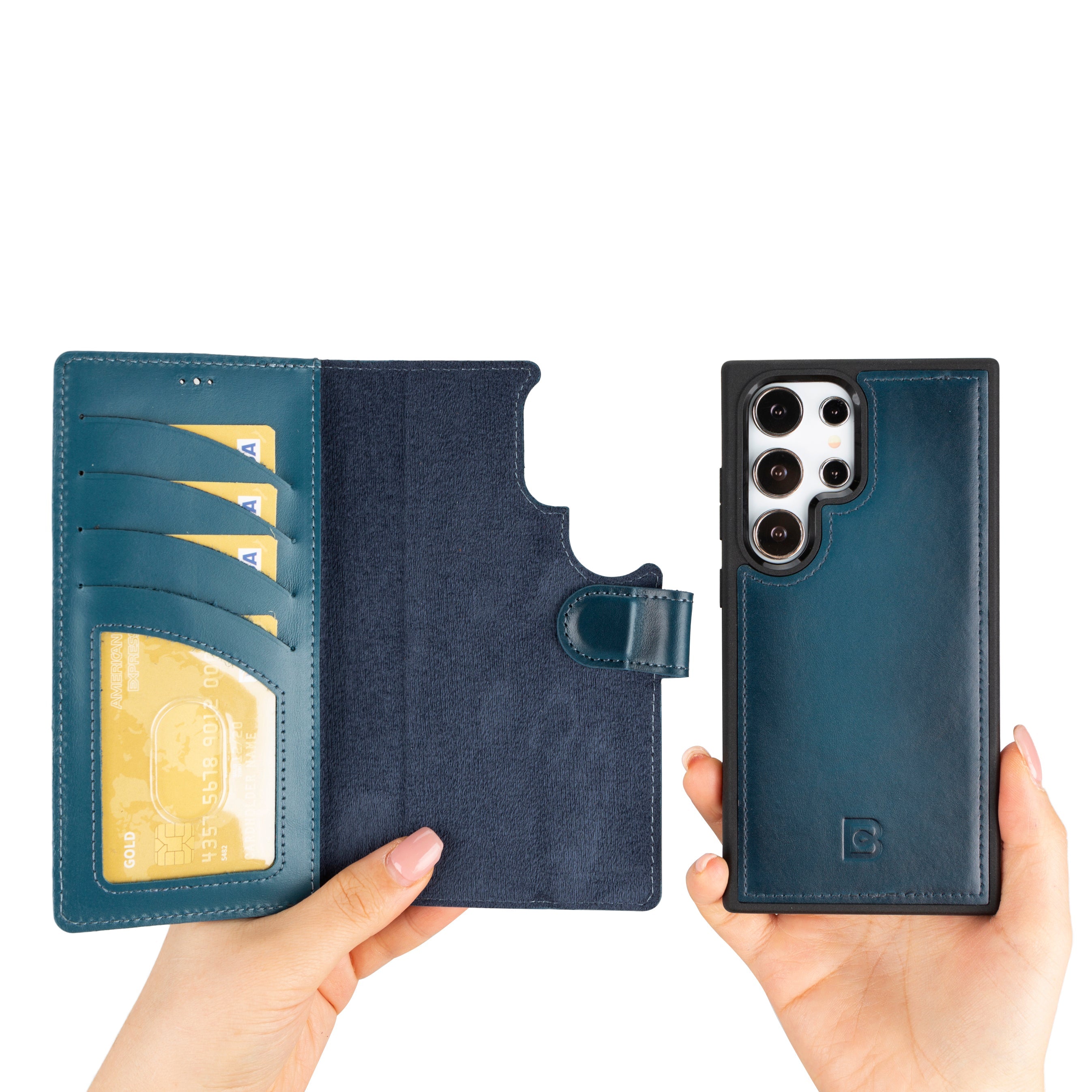 Magic Samsung Galaxy S24 Ultra Detachable Leather Wallet Case