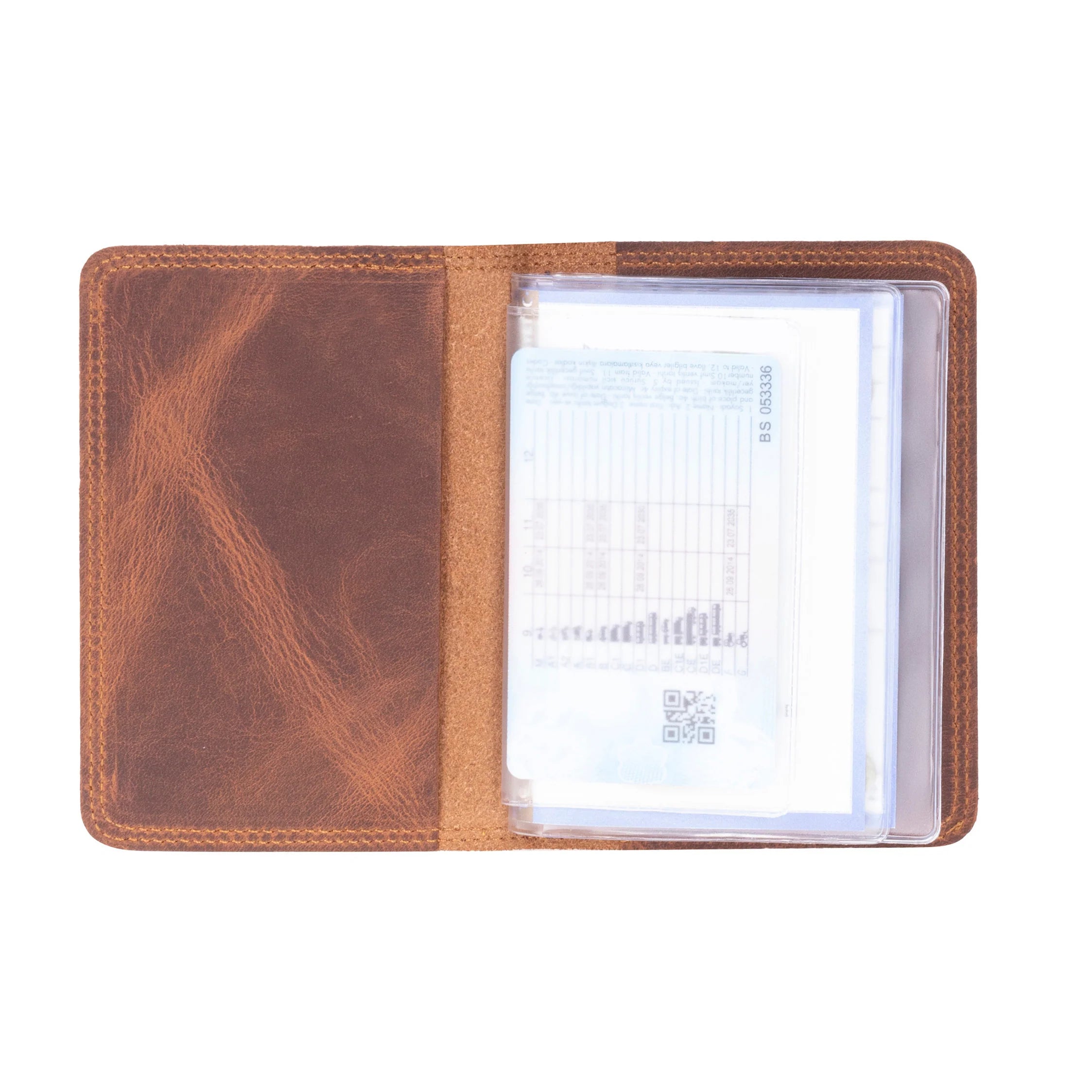Carvan Leather License Registration Holder