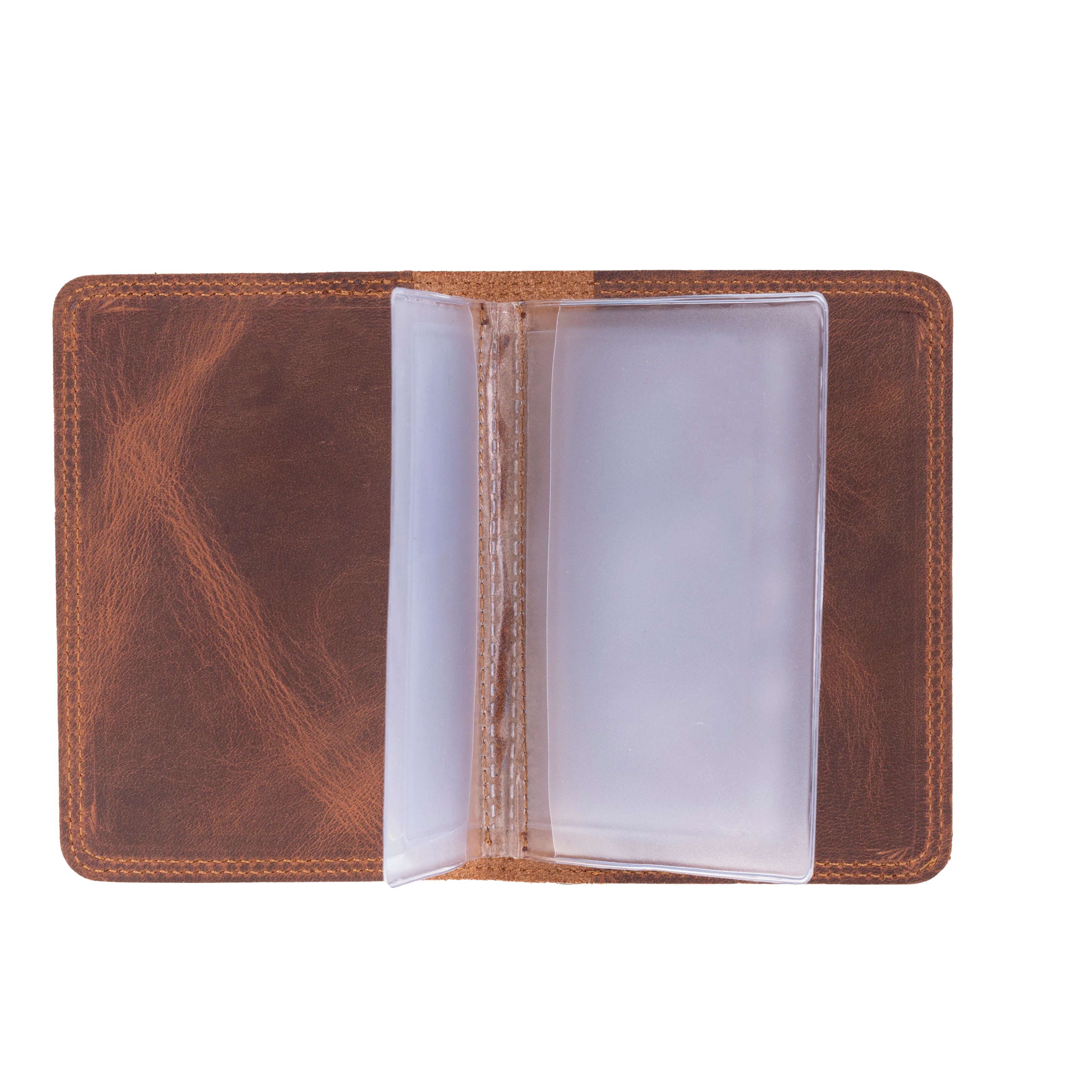 Carvan Leather License Registration Holder
