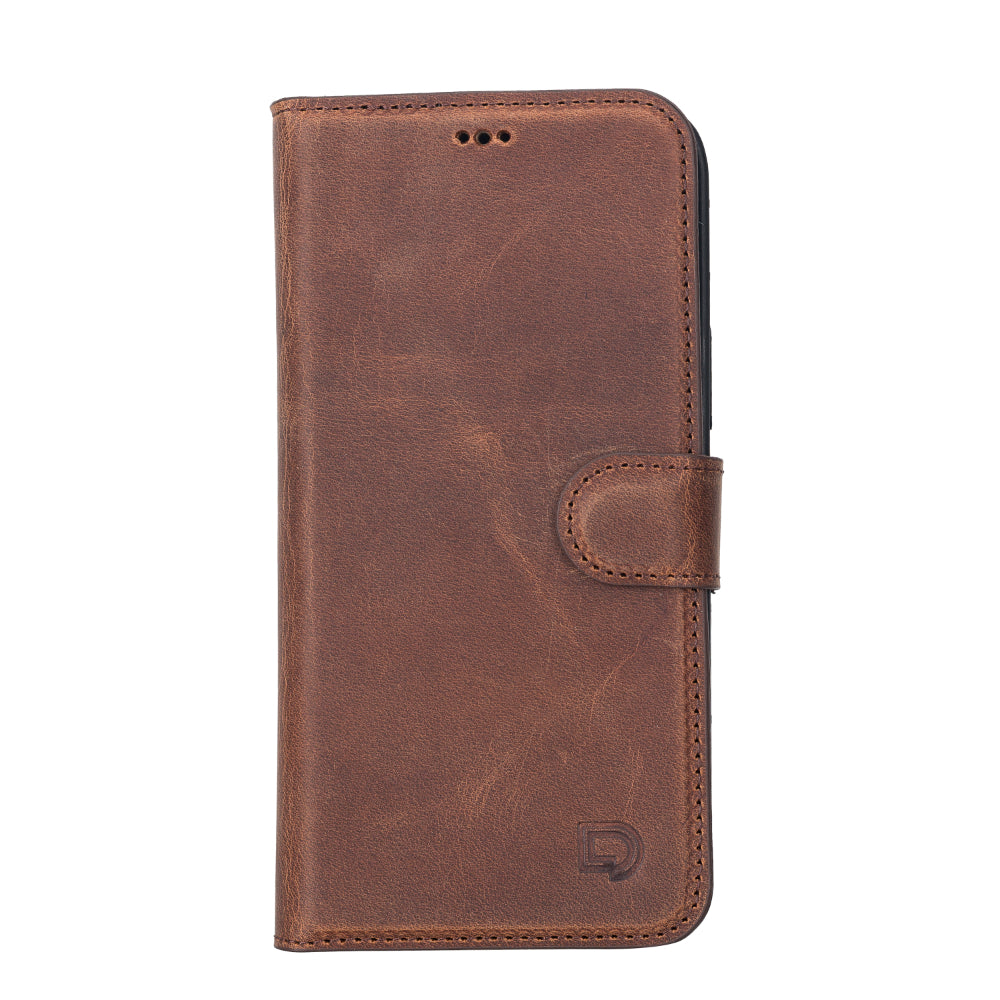 Delfi, Magic Genuine Leather iPhone 13 Pro Max Detachable Wallet Case