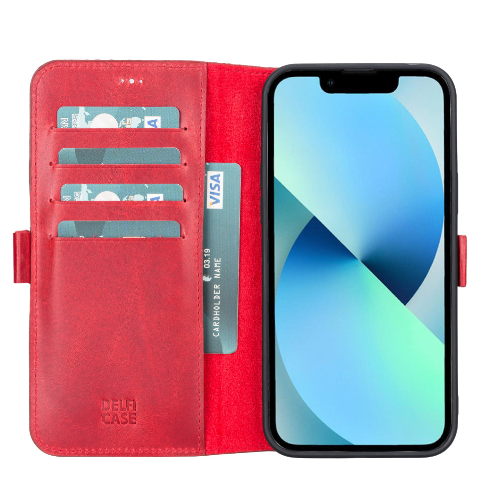 Delfi, TD Cüzdan iPhone 13 Pro Max Deri Cüzdan Kılıf