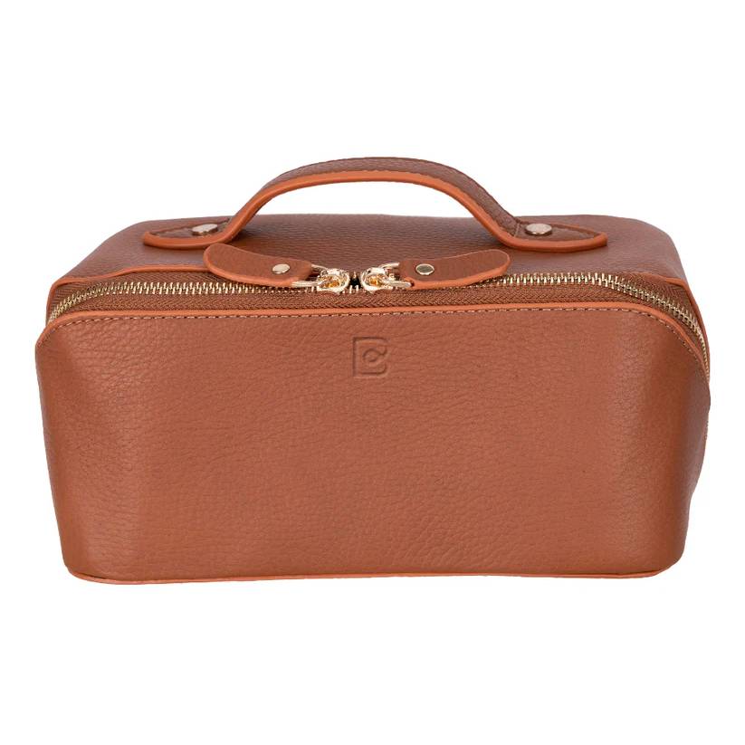 Ella Genuine Leather Makeup Bag