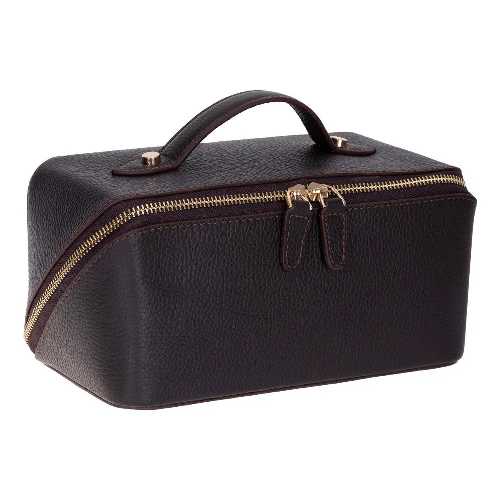 Ella Genuine Leather Makeup Bag