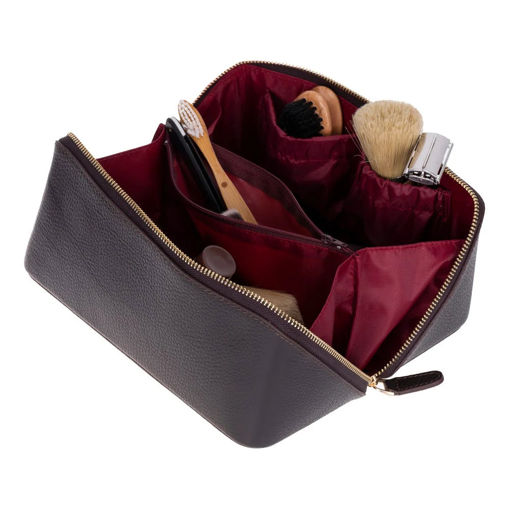 Ella Genuine Leather Makeup Bag
