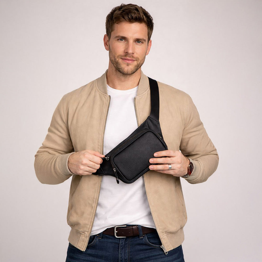 Apex Genuine Leather Waist Bag