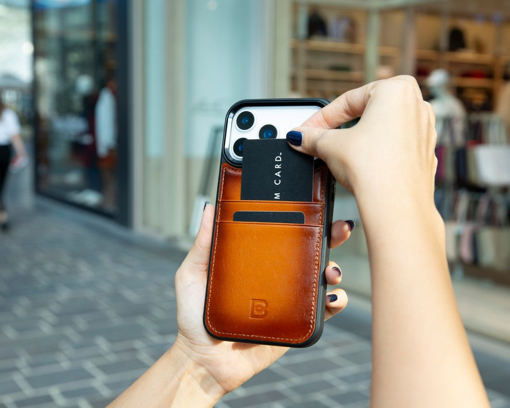 Flex iPhone 17 Pro Leather Case (Card Holder, Bouletta)