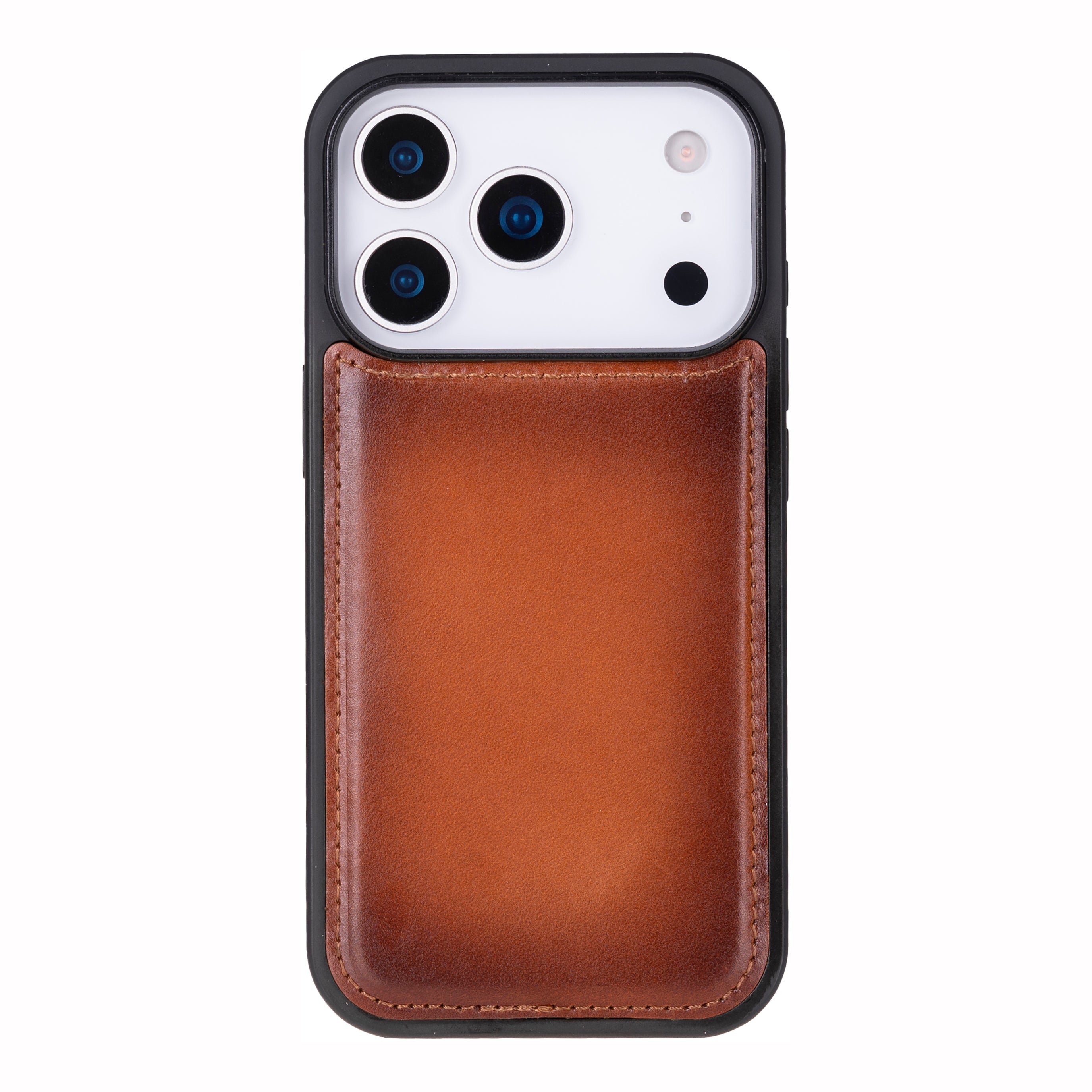 Santa iPhone 17 Pro Genuine Leather Detachable Wallet Case