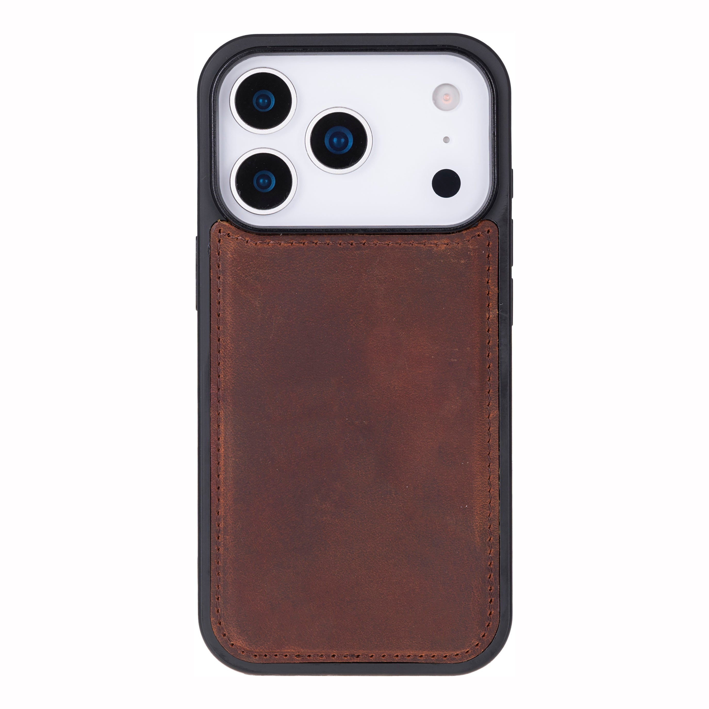 Santa iPhone 17 Pro Genuine Leather Detachable Wallet Case