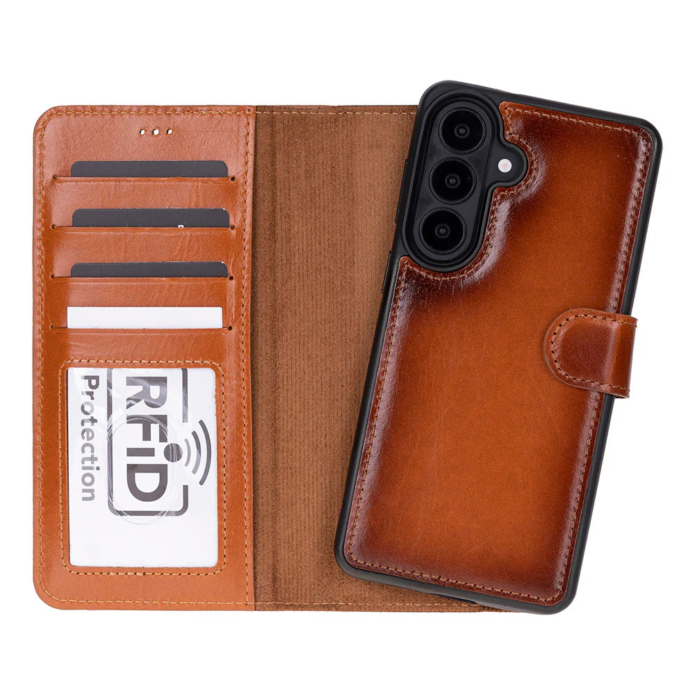 Magic Samsung Galaxy S26 Detachable Leather Wallet Case