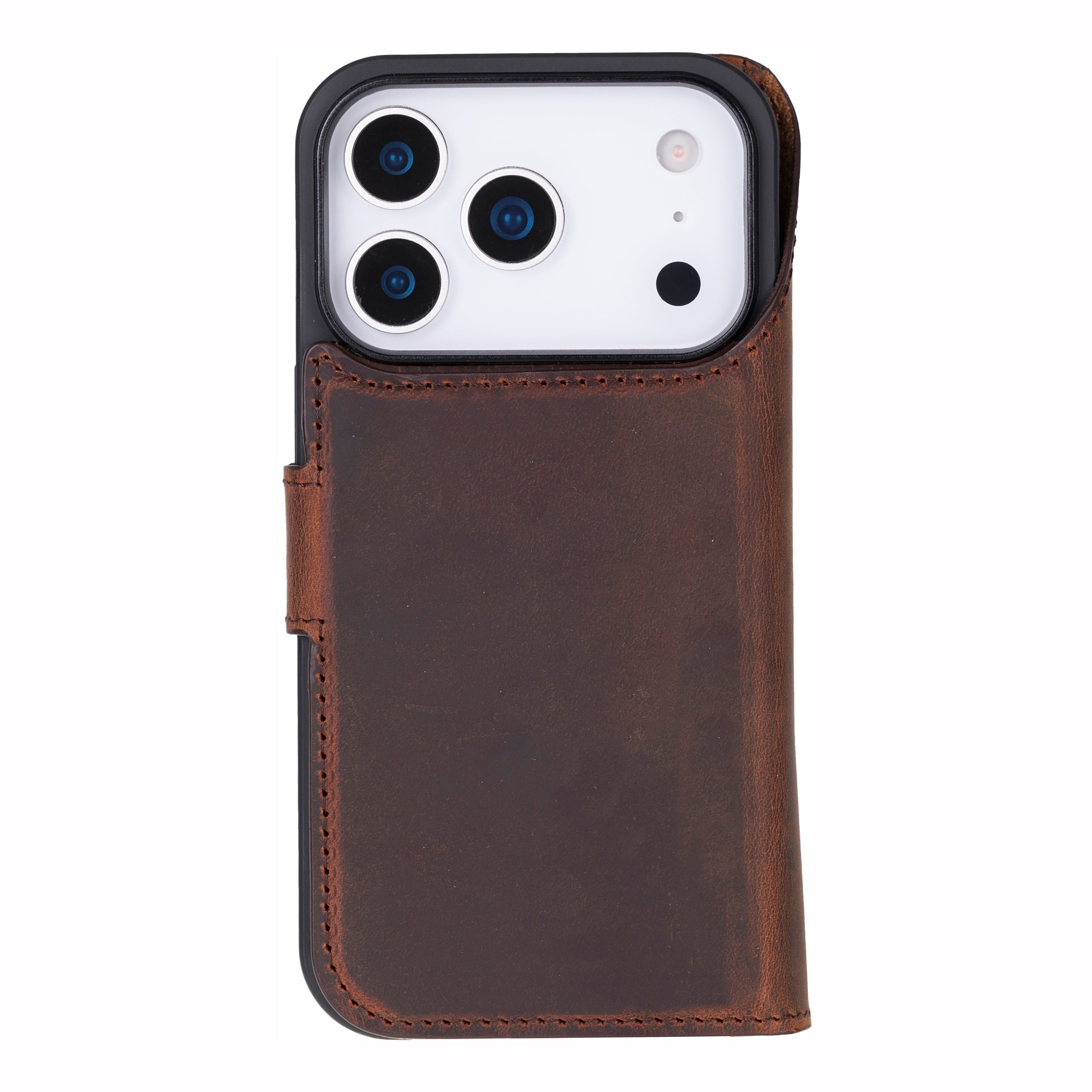 Liluri iPhone 17 Pro Detachable Genuine Leather Case