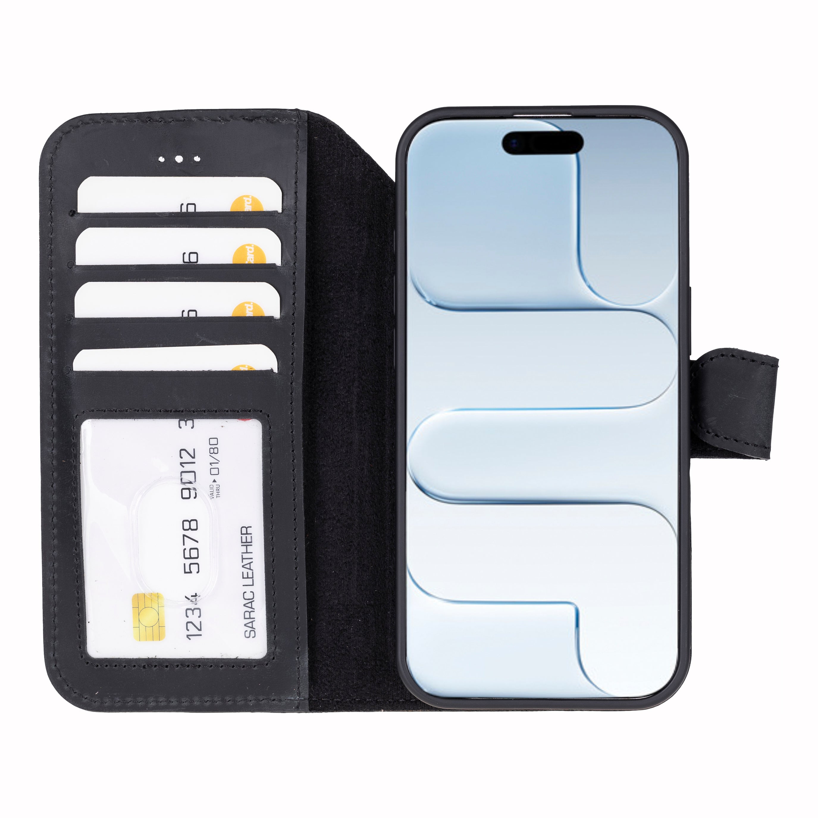 Liluri iPhone 17 Air Detachable Genuine Leather Case