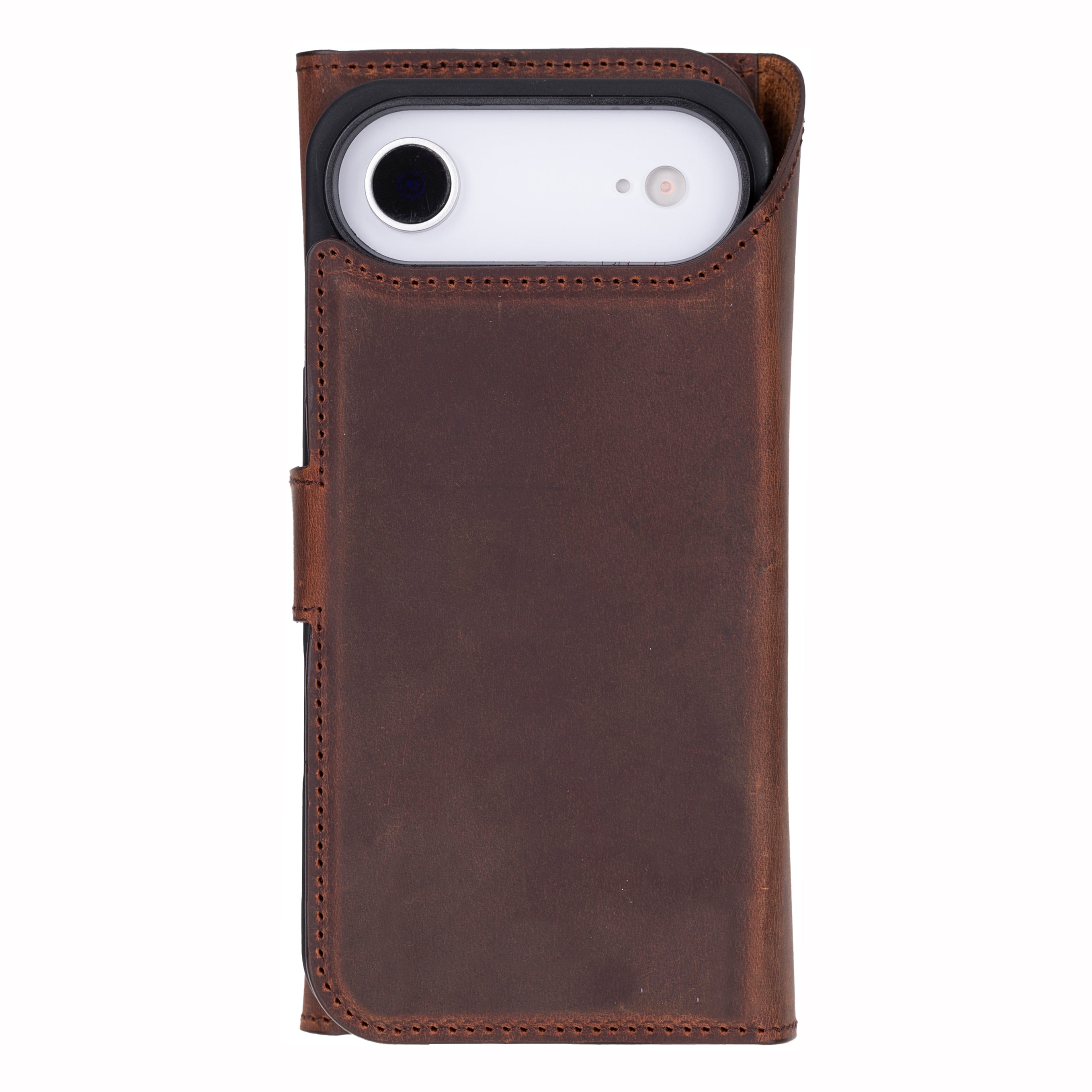Santa iPhone 17 Air Genuine Leather Detachable Wallet Case