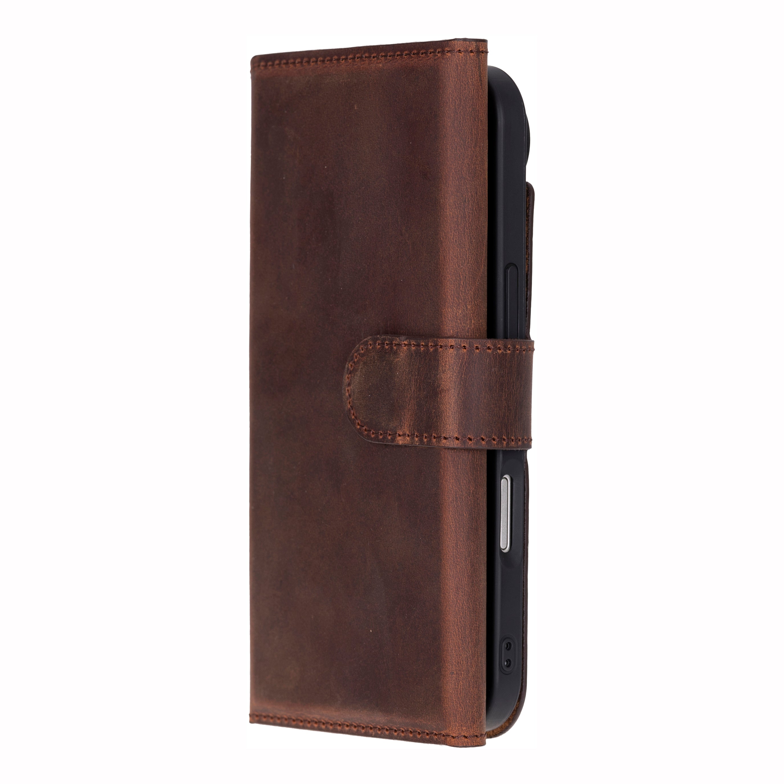 Santa iPhone 17 Air Genuine Leather Detachable Wallet Case