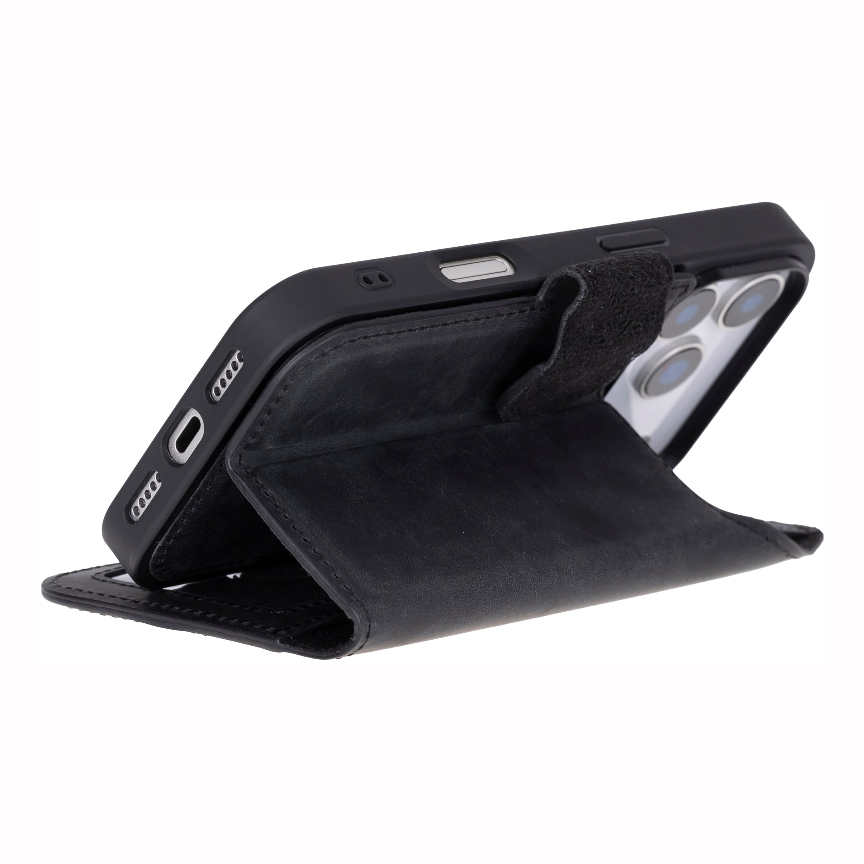 Liluri iPhone 17 Pro Max Detachable Genuine Leather Case