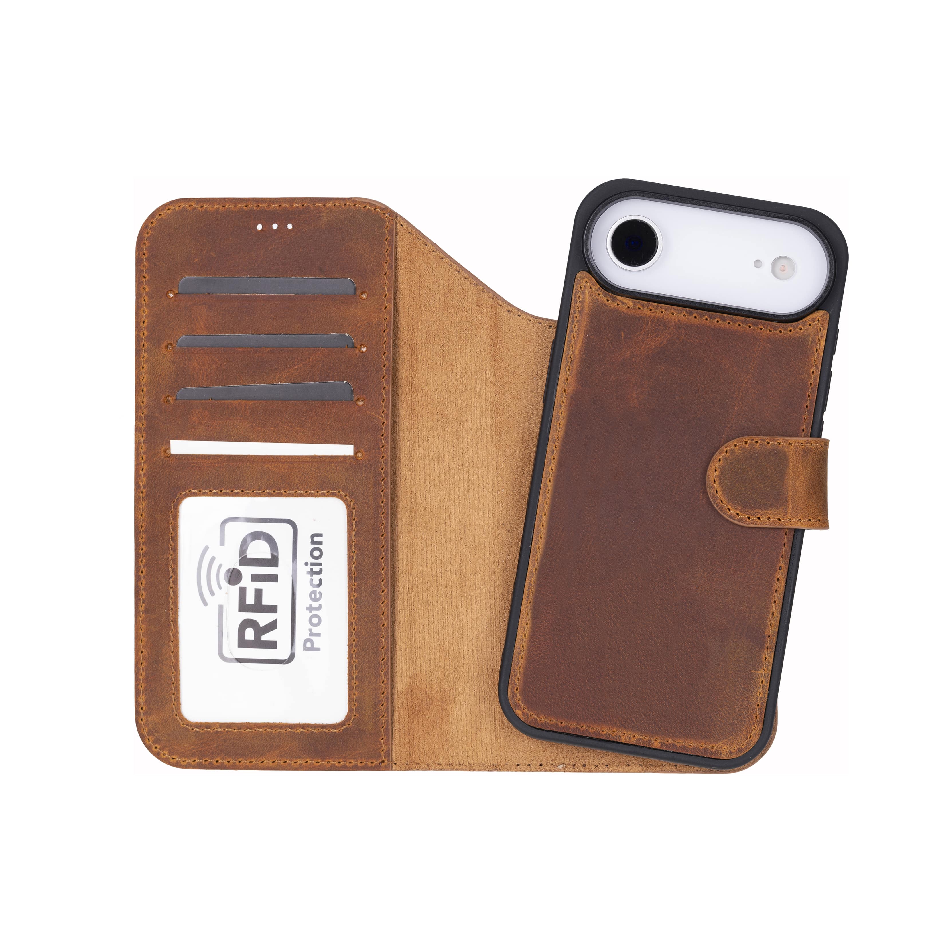 Magic iPhone 17 Air Leather Detachable Wallet Case (RFID)
