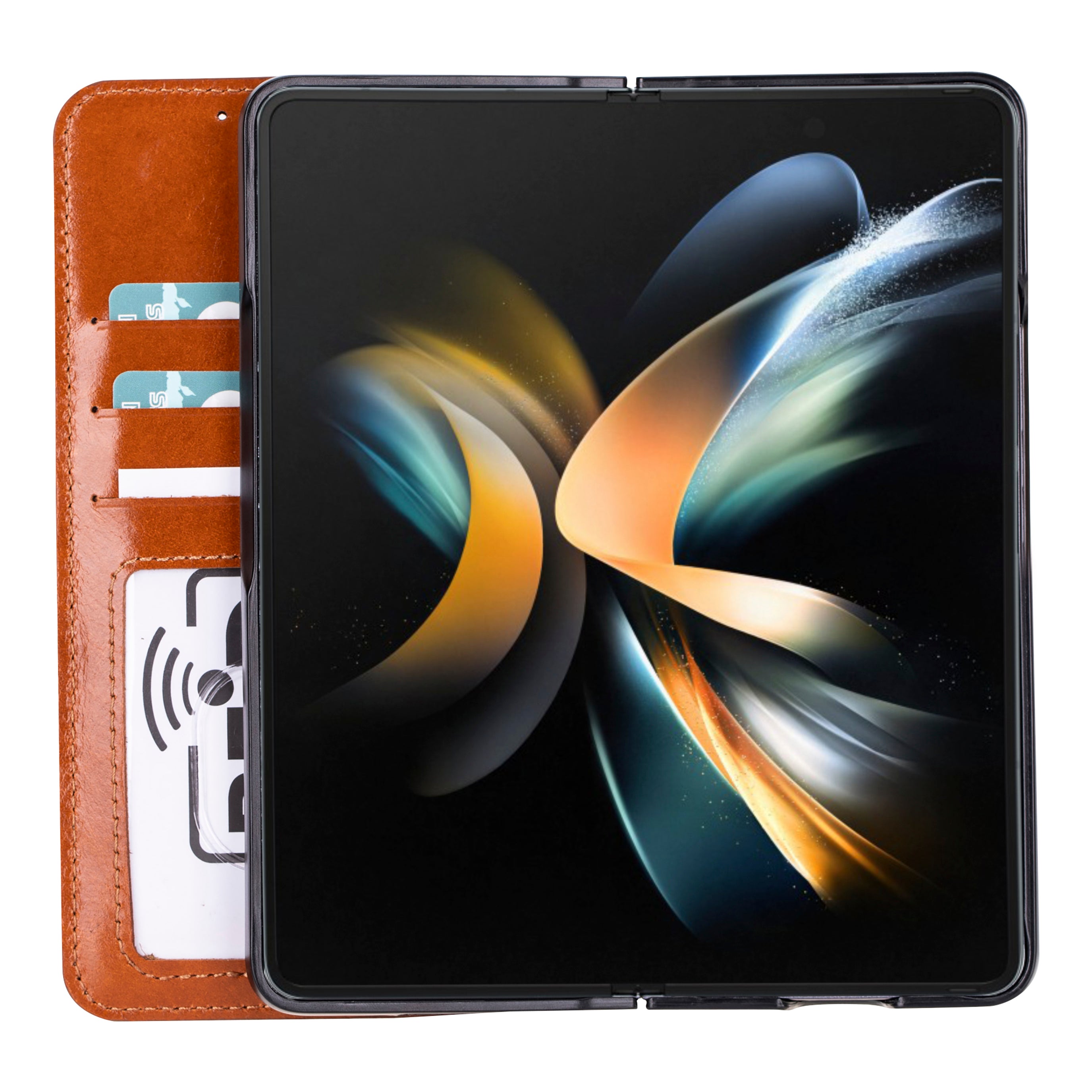 Wallet ID Google Pixel 10 Pro Fold Genuine Leather Folio Case