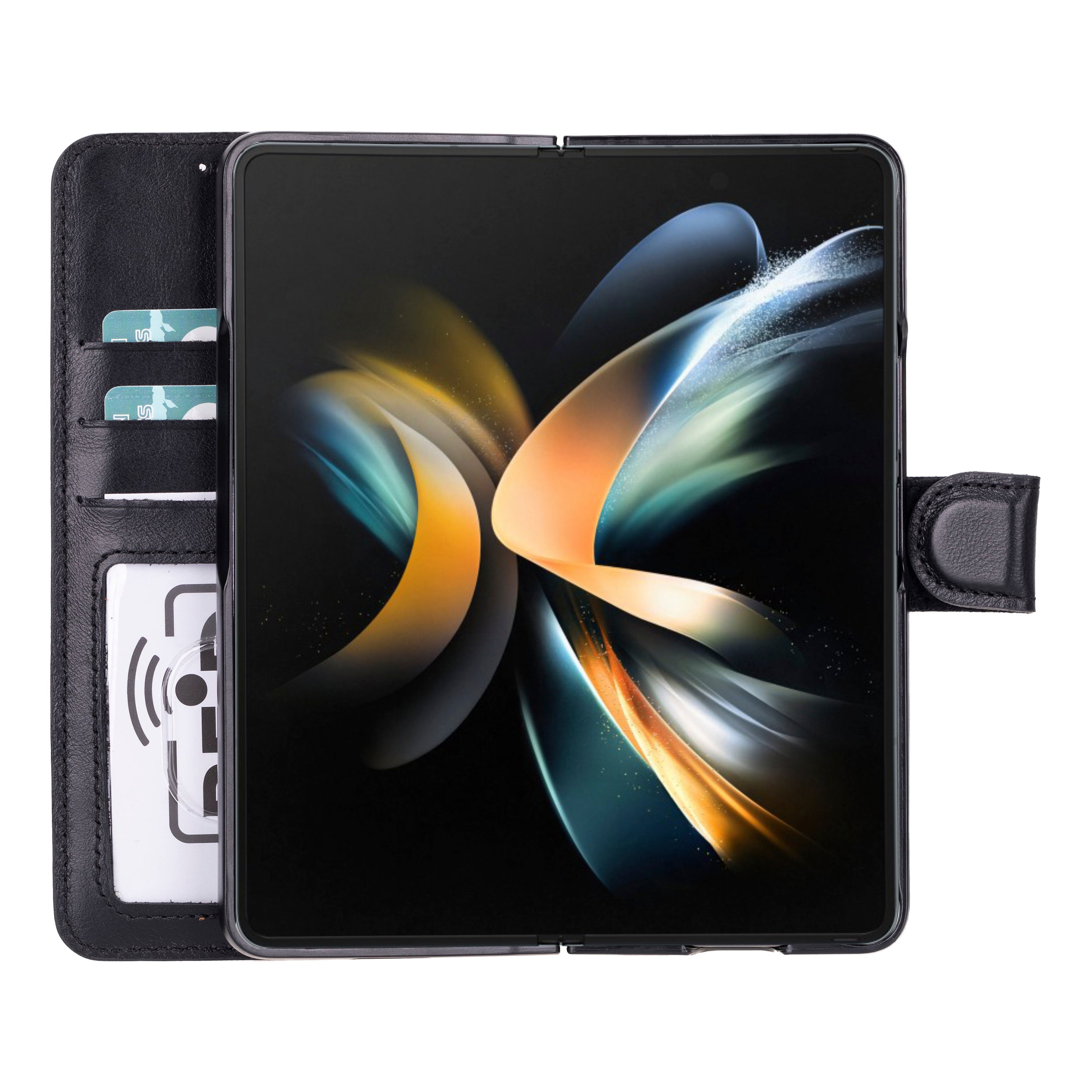 Wallet ID Google Pixel 10 Pro Fold Genuine Leather Folio Case