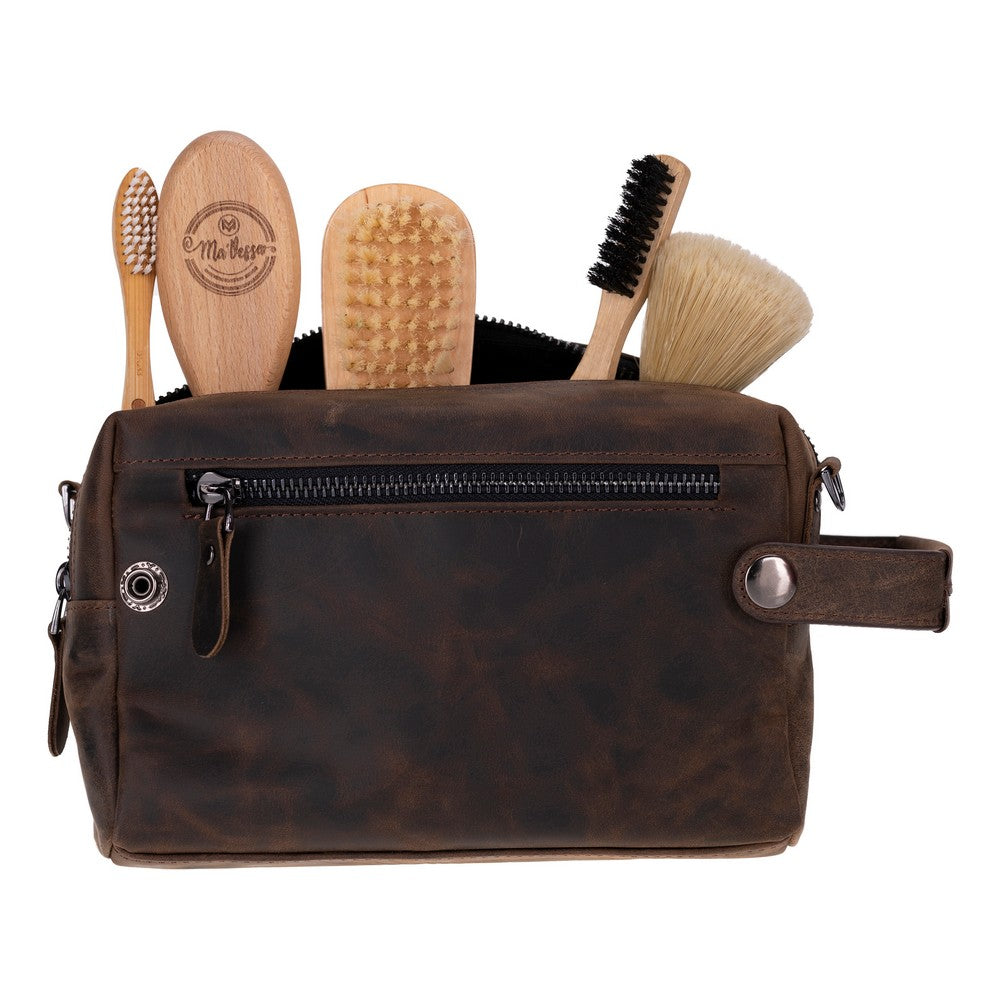 Tiger Genuine Leather Dopp Kit