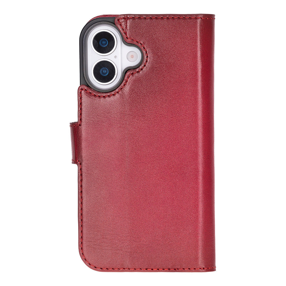 Magic iPhone 17 Genuine Leather Detachable Wallet Case