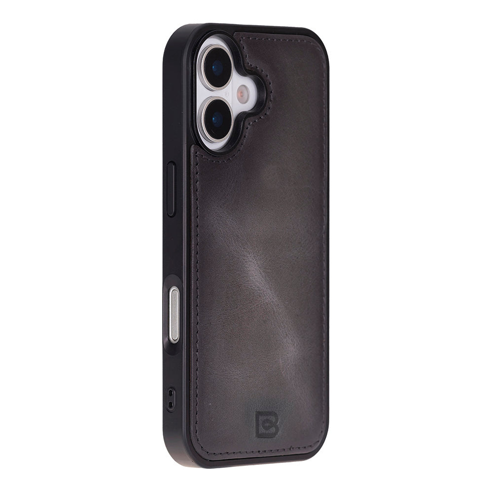 Magic iPhone 17 Detachable Genuine Leather Wallet Case