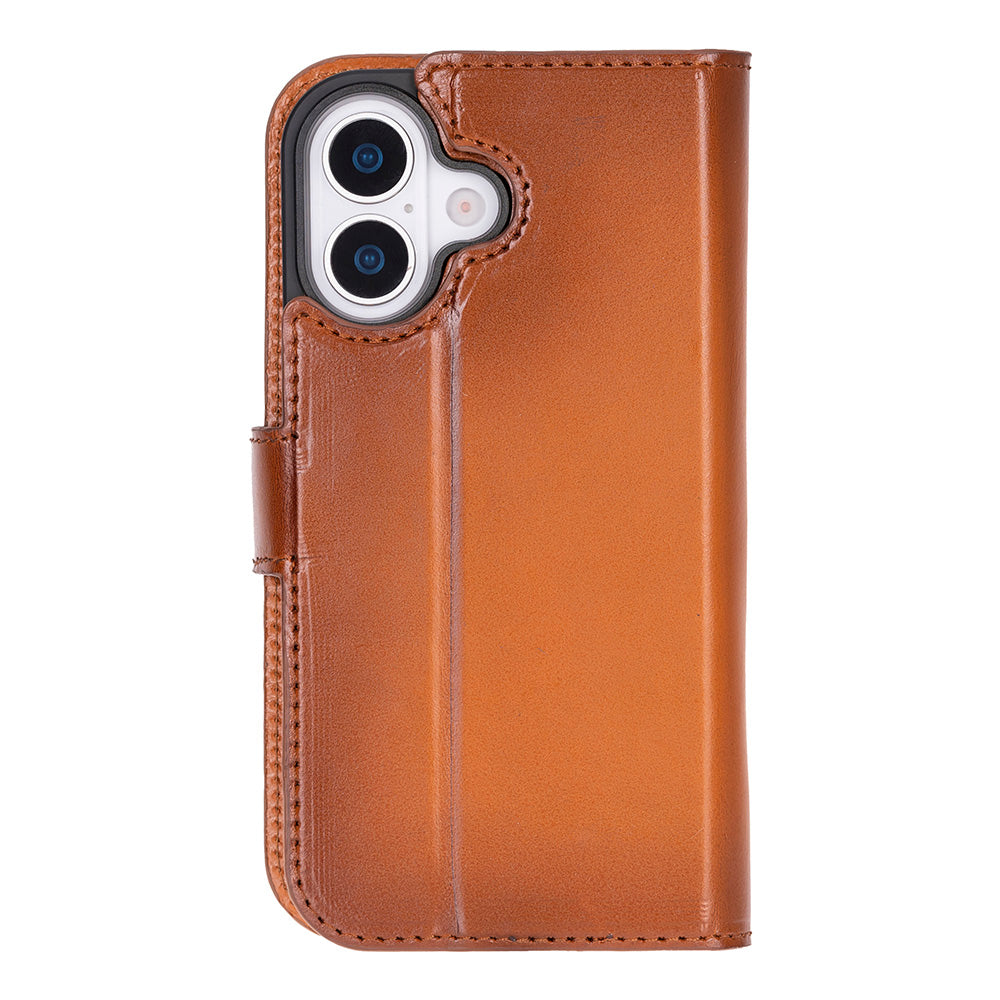 Magic iPhone 17 Genuine Leather Detachable Wallet Case