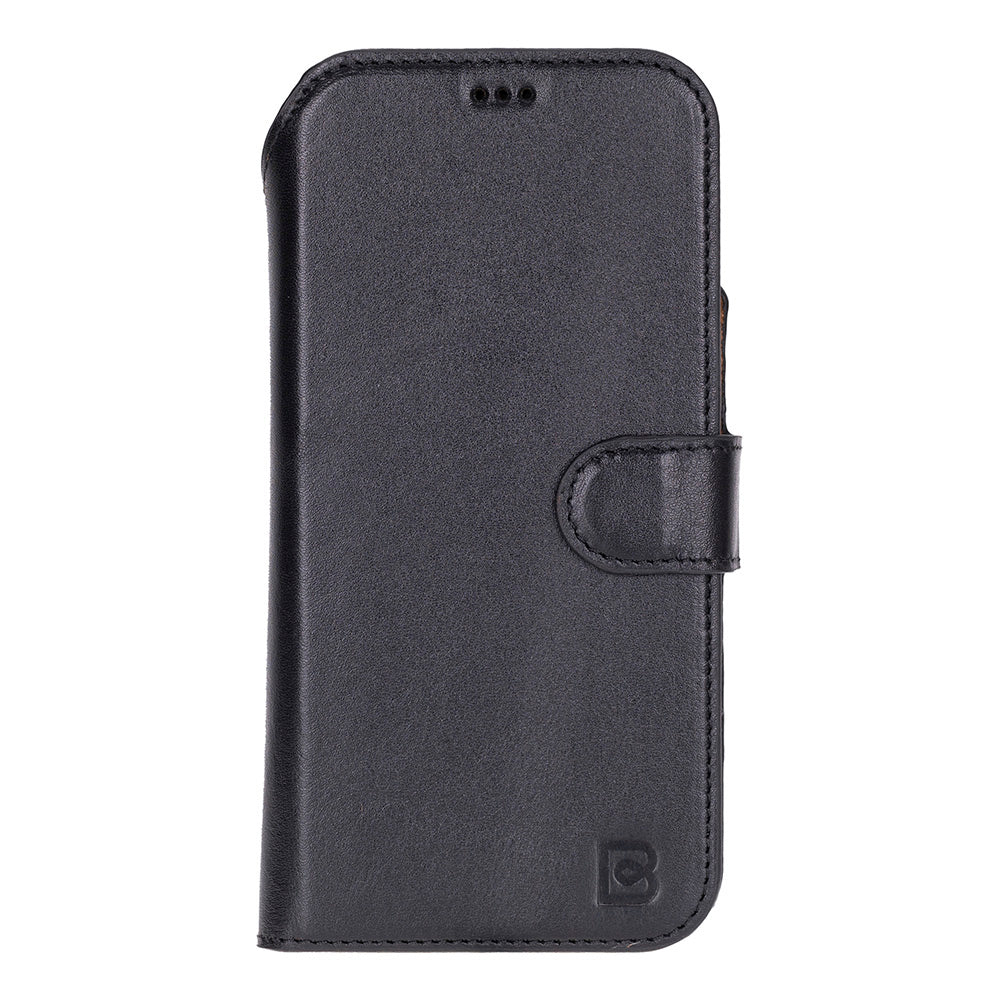 Magic iPhone 17 Pro Detachable Genuine Leather Wallet Case