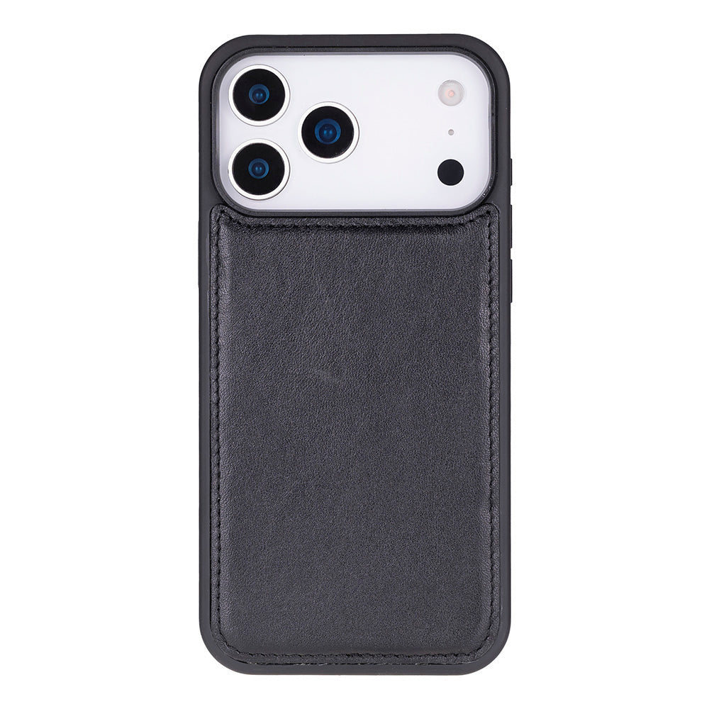 Magic iPhone 17 Pro Max Genuine Leather Detachable Wallet Case