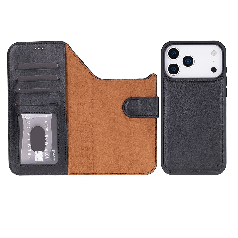 Magic iPhone 18 Pro Max Leather Detachable Wallet Case