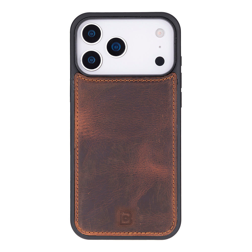 Magic iPhone 17 Pro Detachable Genuine Leather Wallet Case
