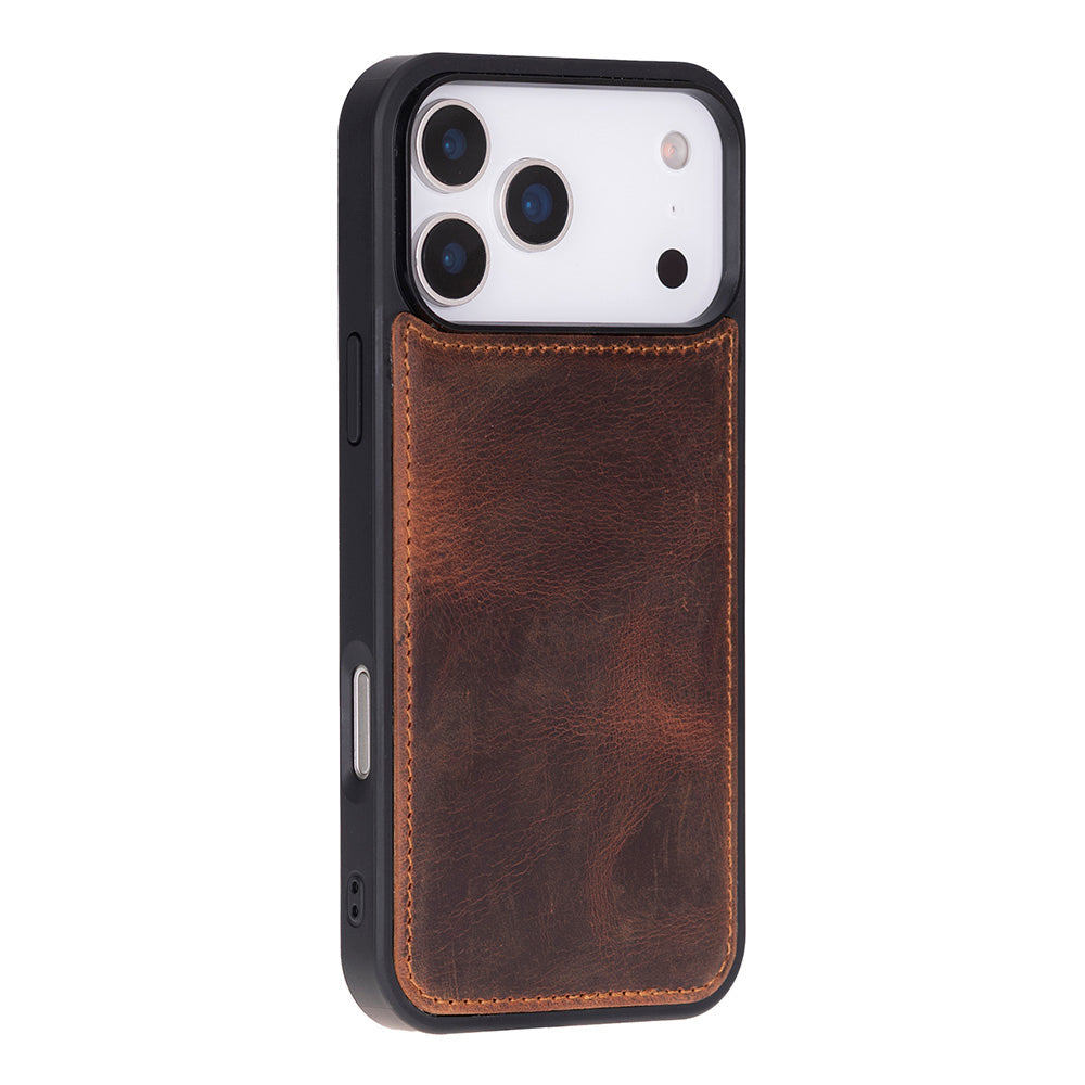 Magic iPhone 17 Pro Genuine Leather Detachable Wallet Case