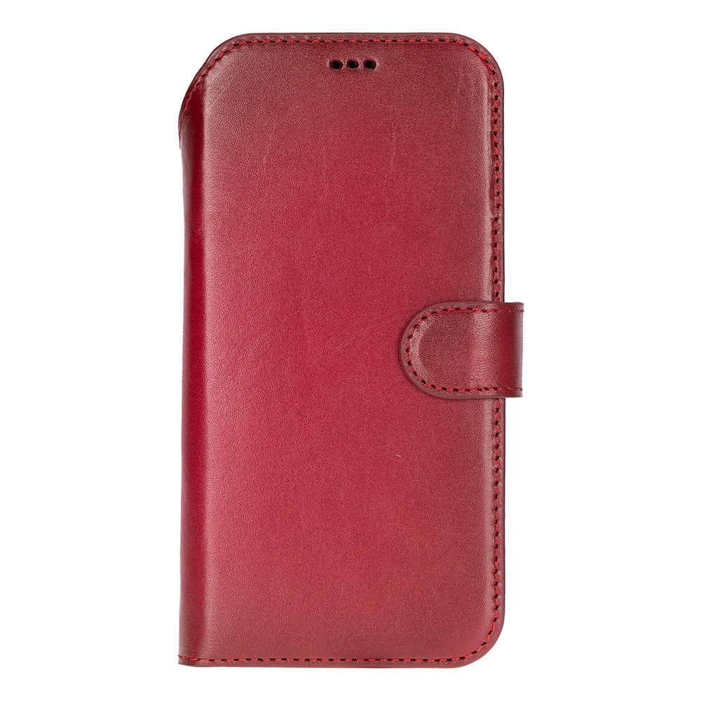 Magic iPhone 17 Pro Genuine Leather Detachable Wallet Case