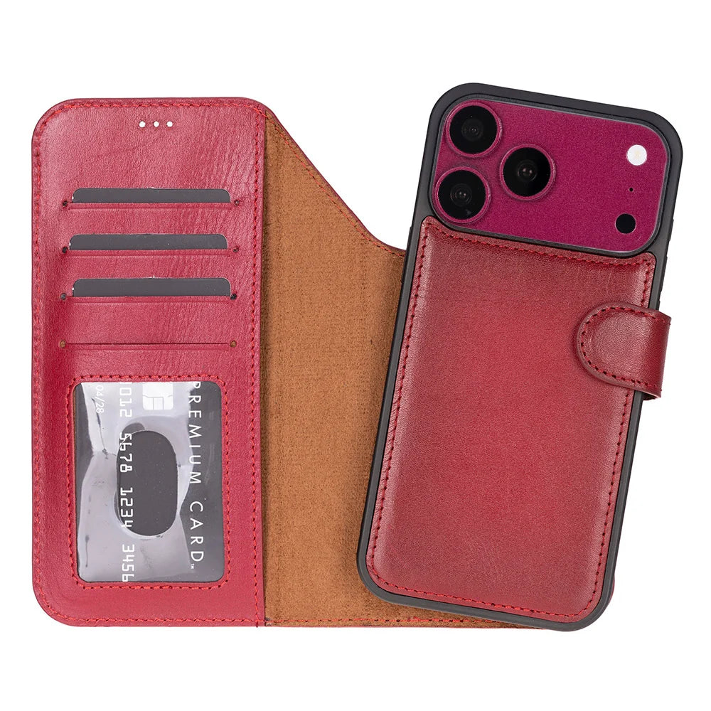 Magic iPhone 18 Pro Leather Detachable Wallet Case