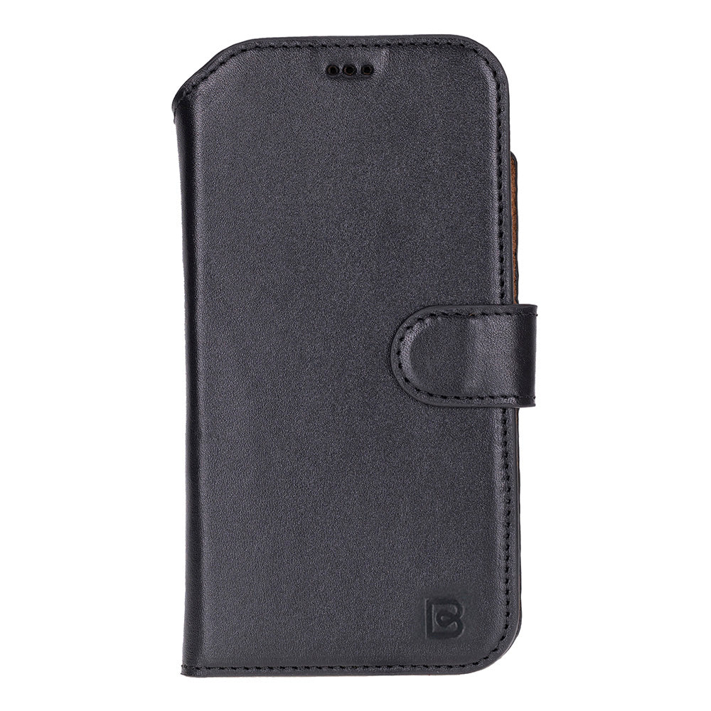 Magic iPhone 17 Air Detachable Genuine Leather Wallet Case