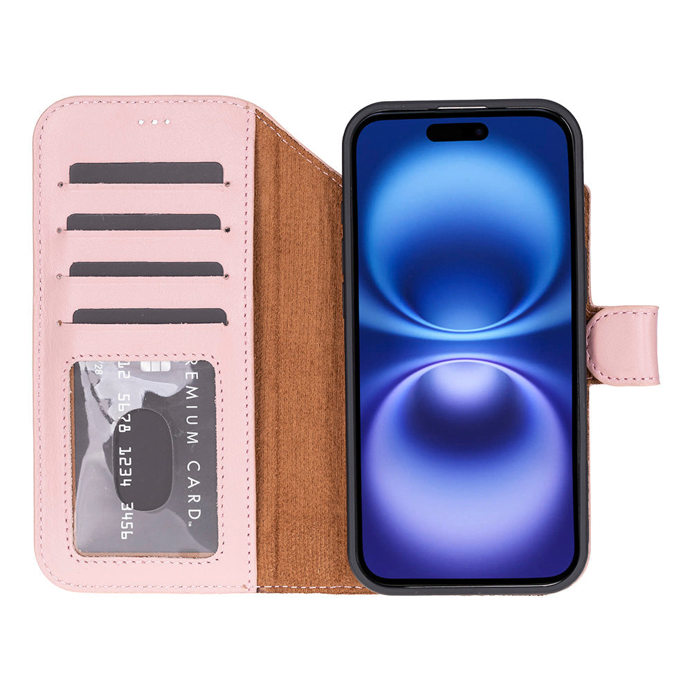 Magic iPhone 17 Air Genuine Leather Detachable Wallet Case