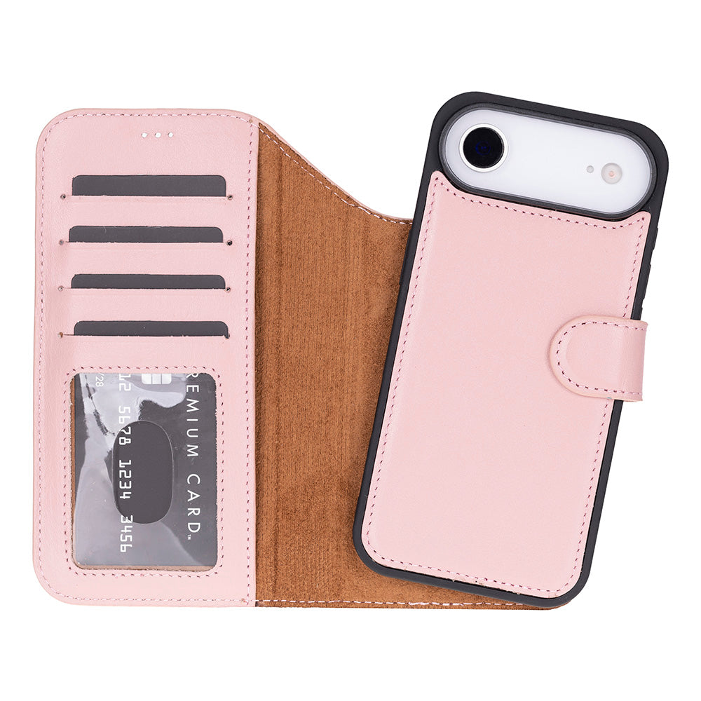 Magic iPhone 17 Air Genuine Leather Detachable Wallet Case