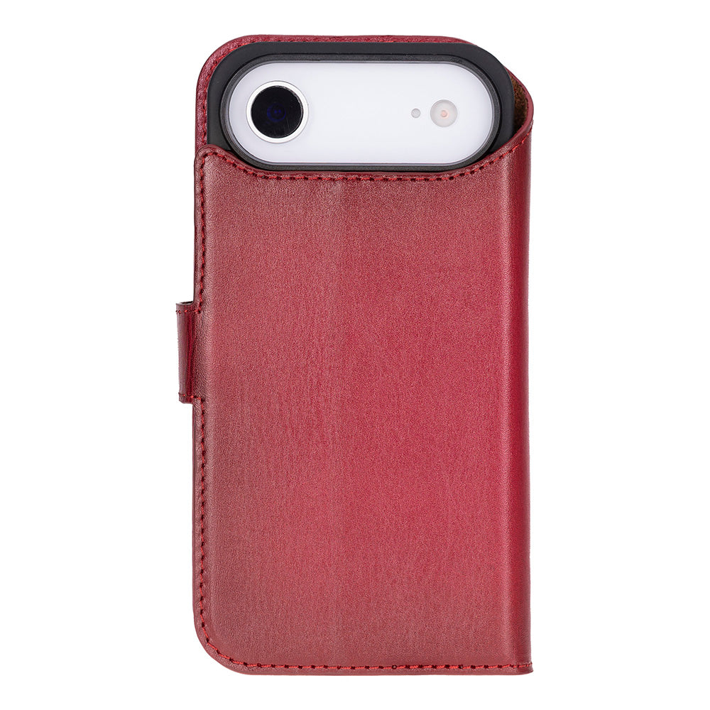Magic iPhone 17 Air Genuine Leather Detachable Wallet Case