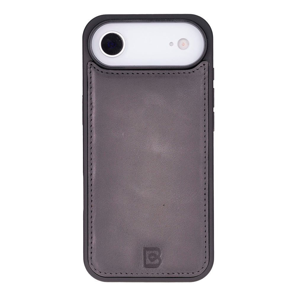 Magic iPhone 17 Air Detachable Genuine Leather Wallet Case