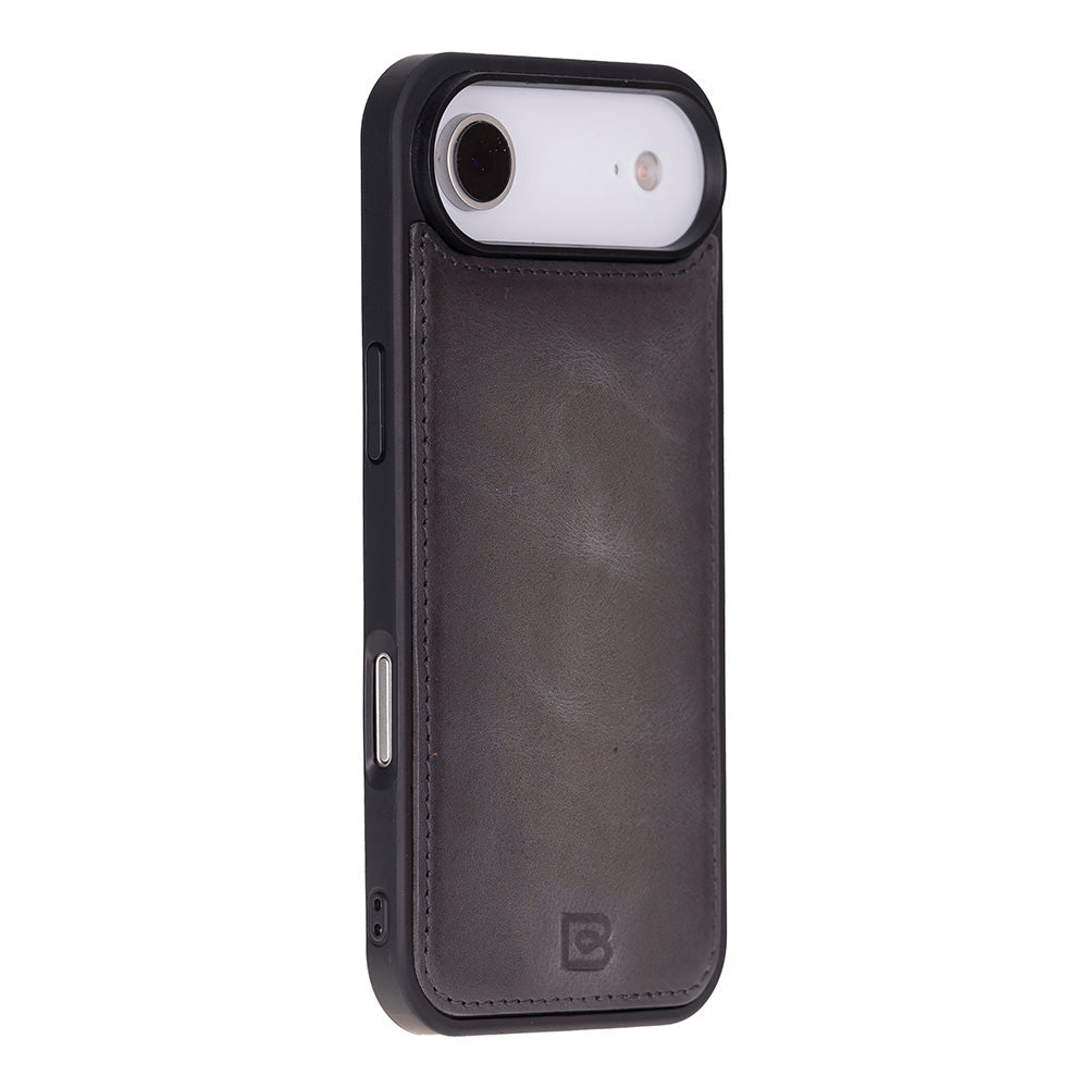 Magic iPhone 17 Air Detachable Genuine Leather Wallet Case
